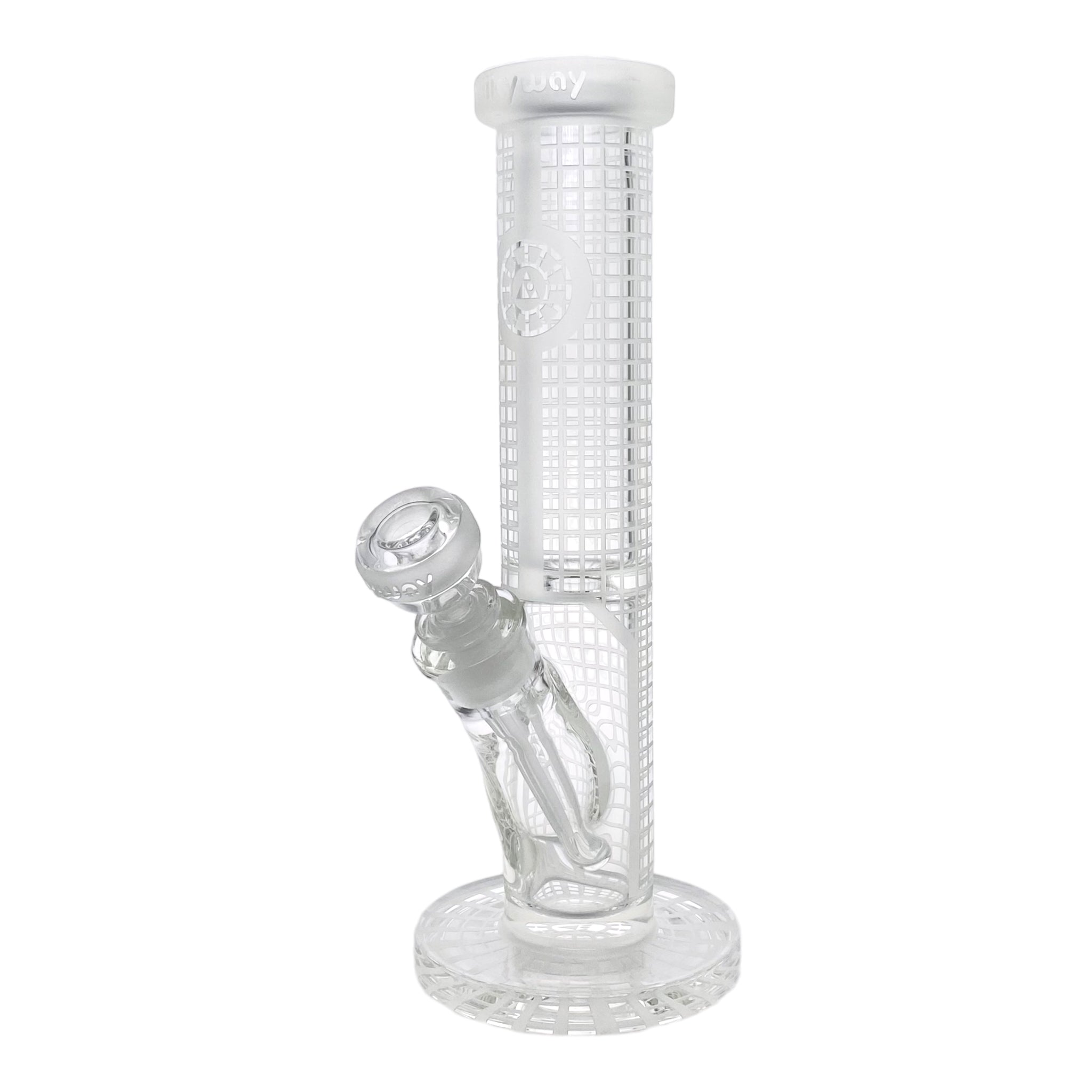 Milkyway Glass 12 Inch "Squared" Straight Tube Glass Bong