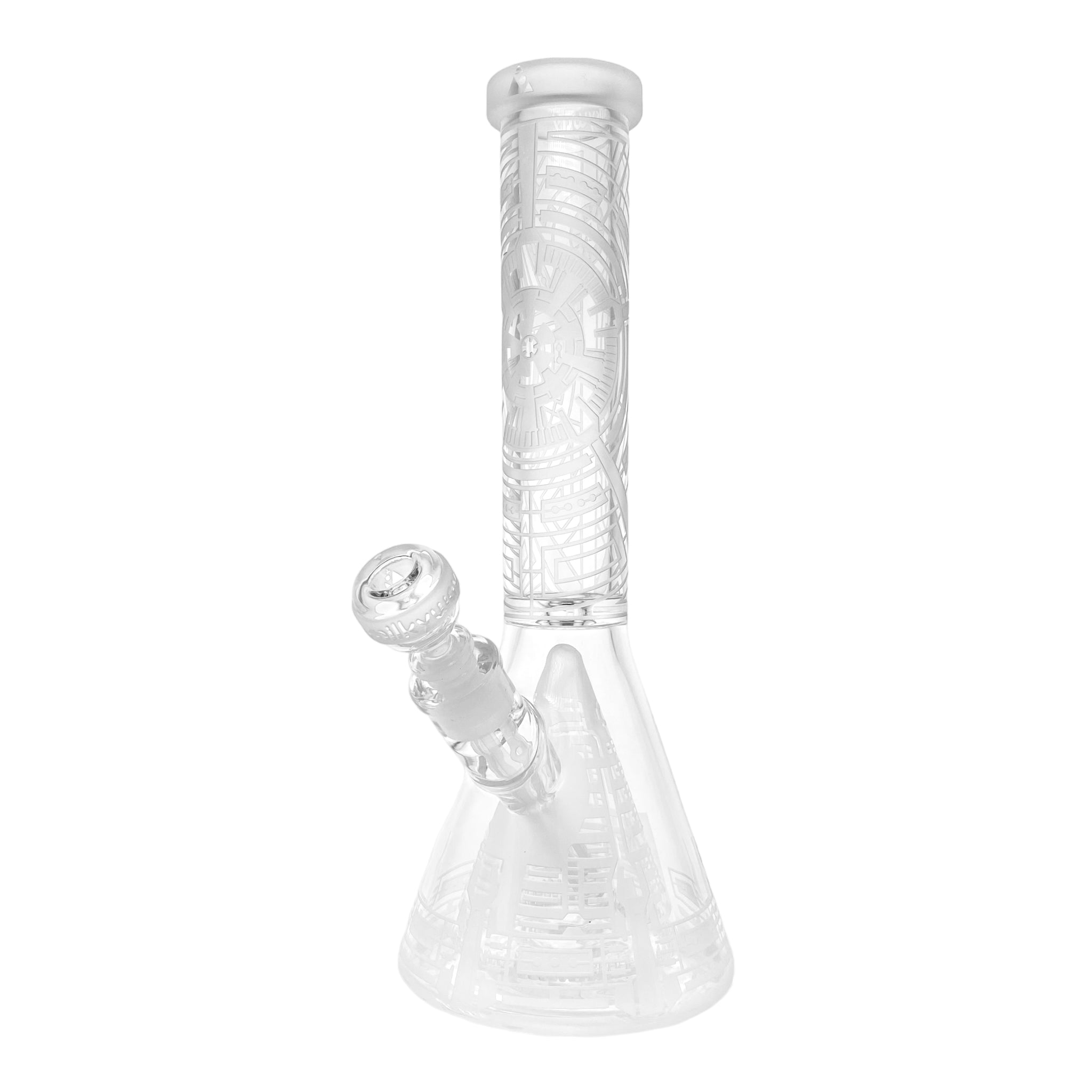 Milkyway Glass - 14 Inch Sandblasted Nuclear Reactor Beaker Base Bong