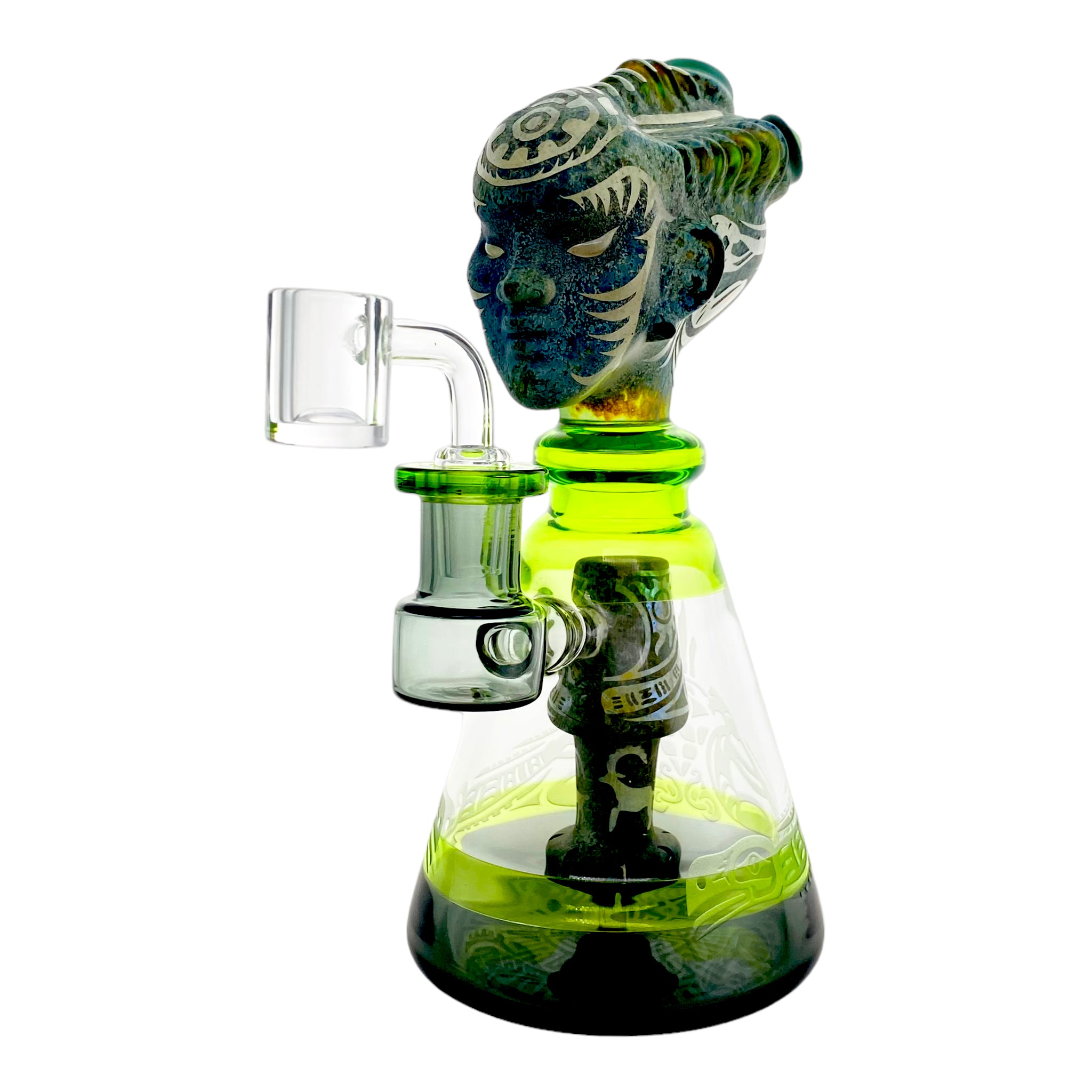 Medusa Head Sand Blasted Dab Rig