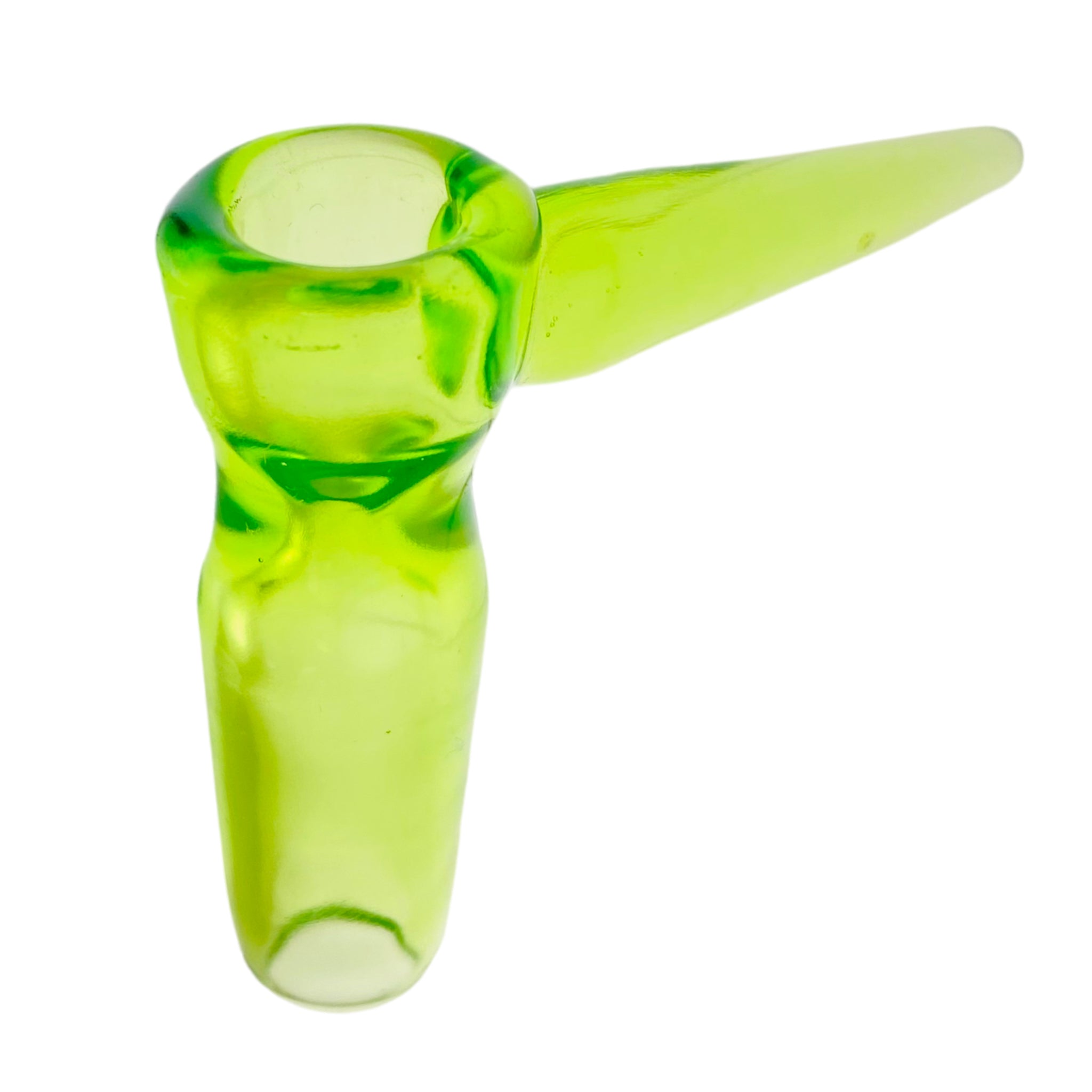 Optera Glass - Green With Green Handle Full Color - 14mm Bowl Piece