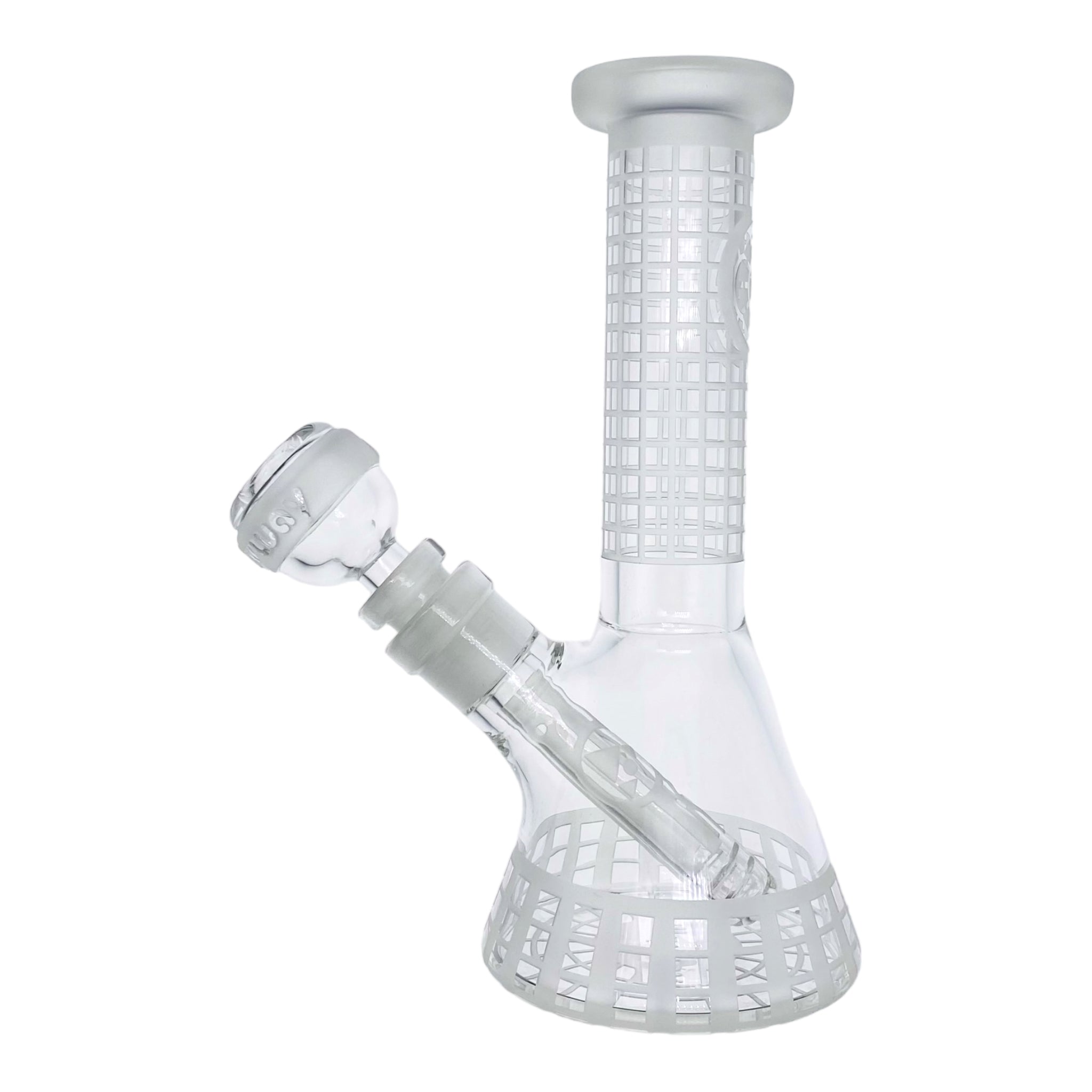 Milkyway Glass - 8 Inch Sandblasted Squared Beaker Base Bong