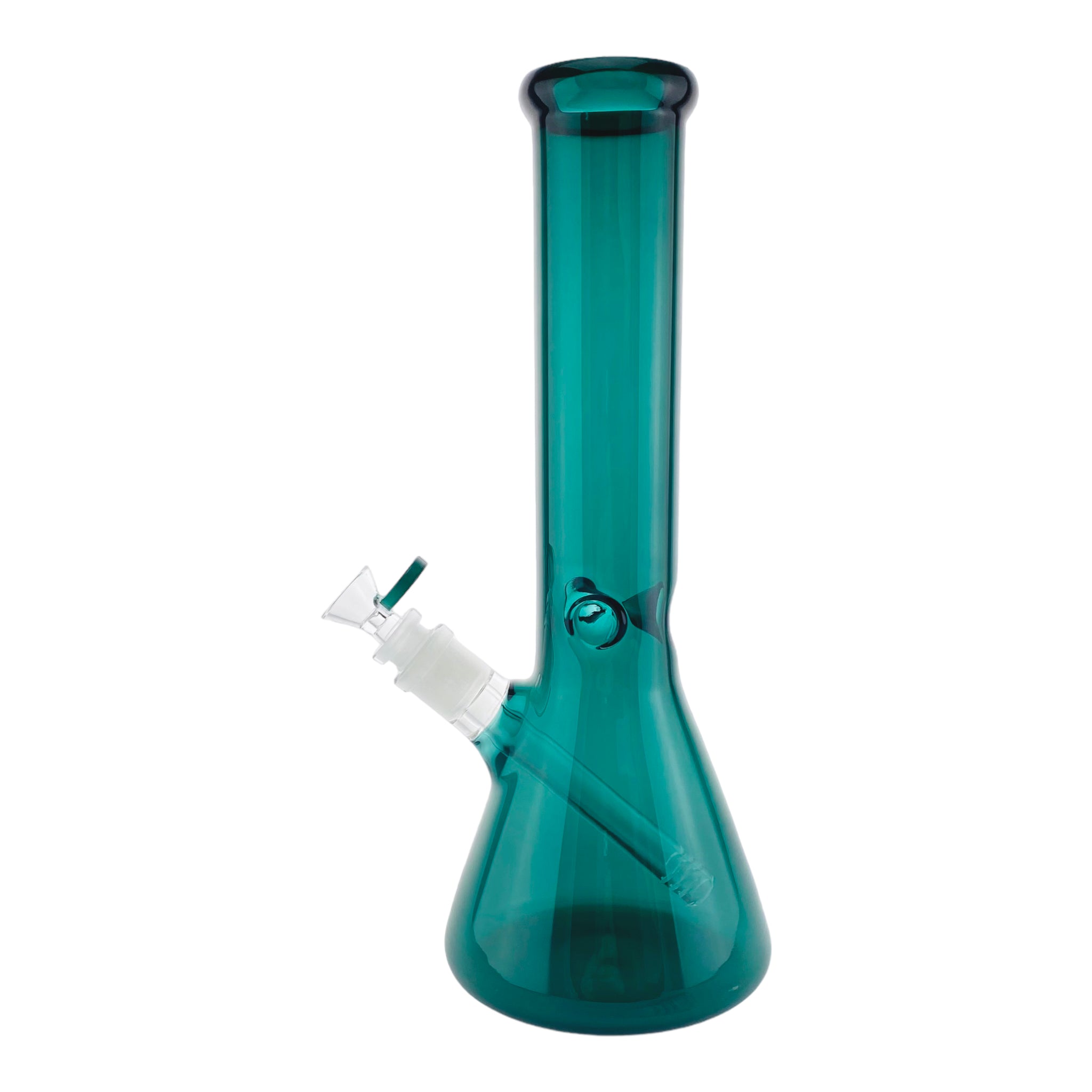 12 Inch Full Dark Green Beaker Base Glass Bong