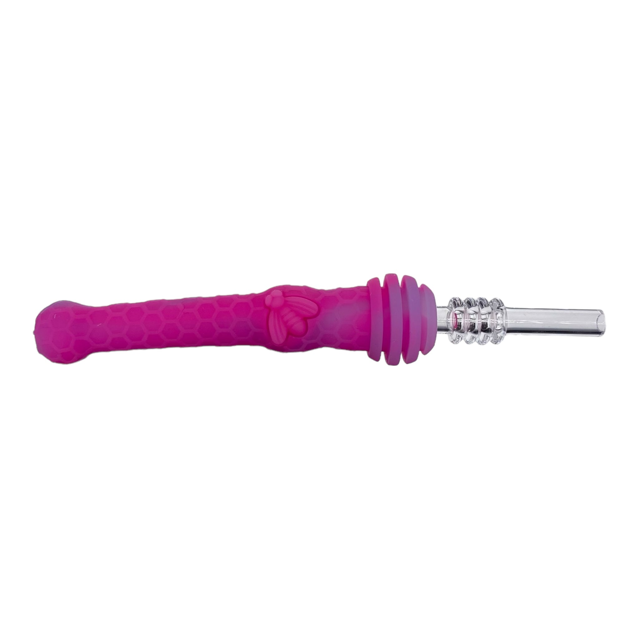 Pink and Purple Silicone Nectar Collector Dab Straw