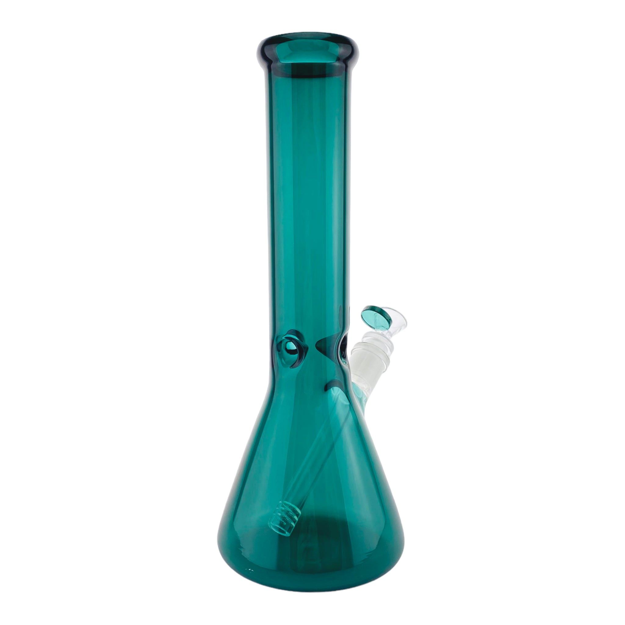 12 Inch Full Dark Green Beaker Base Glass Bong