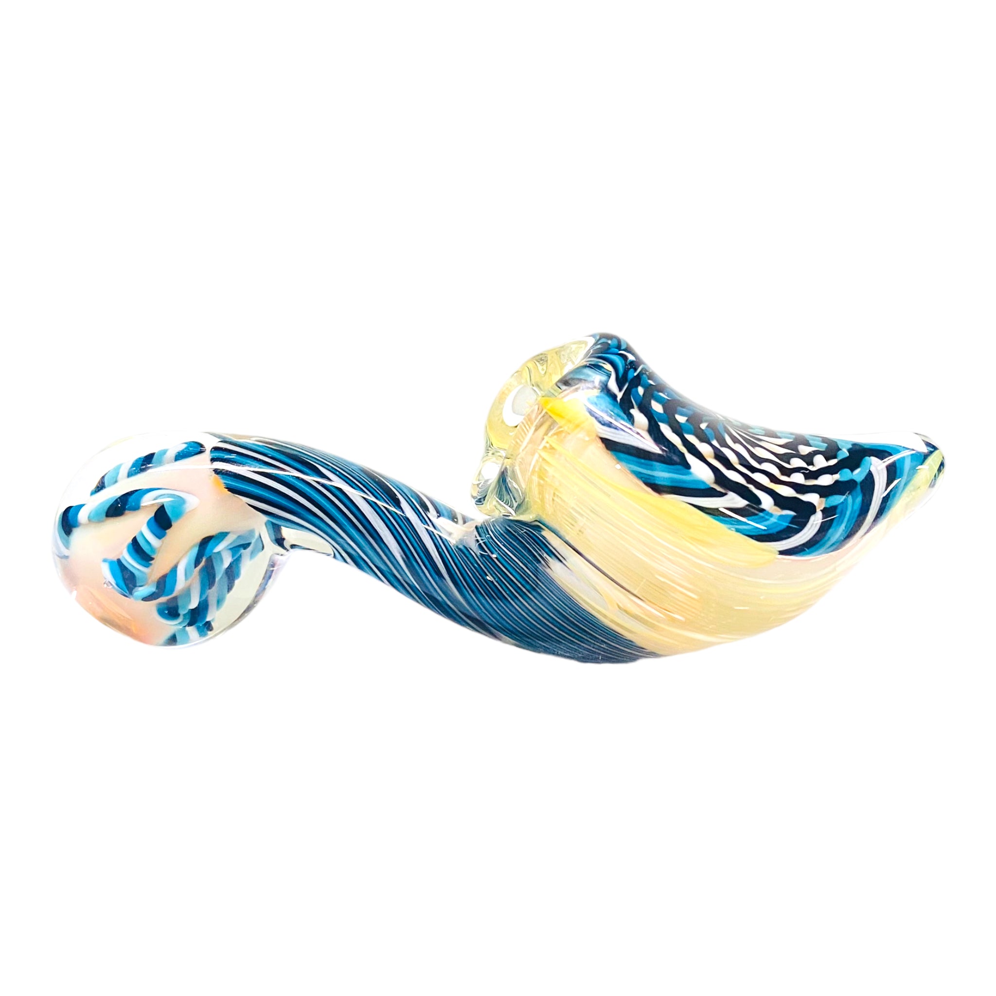 Talent Glass Works - Glass Sherlock With Blue And Black