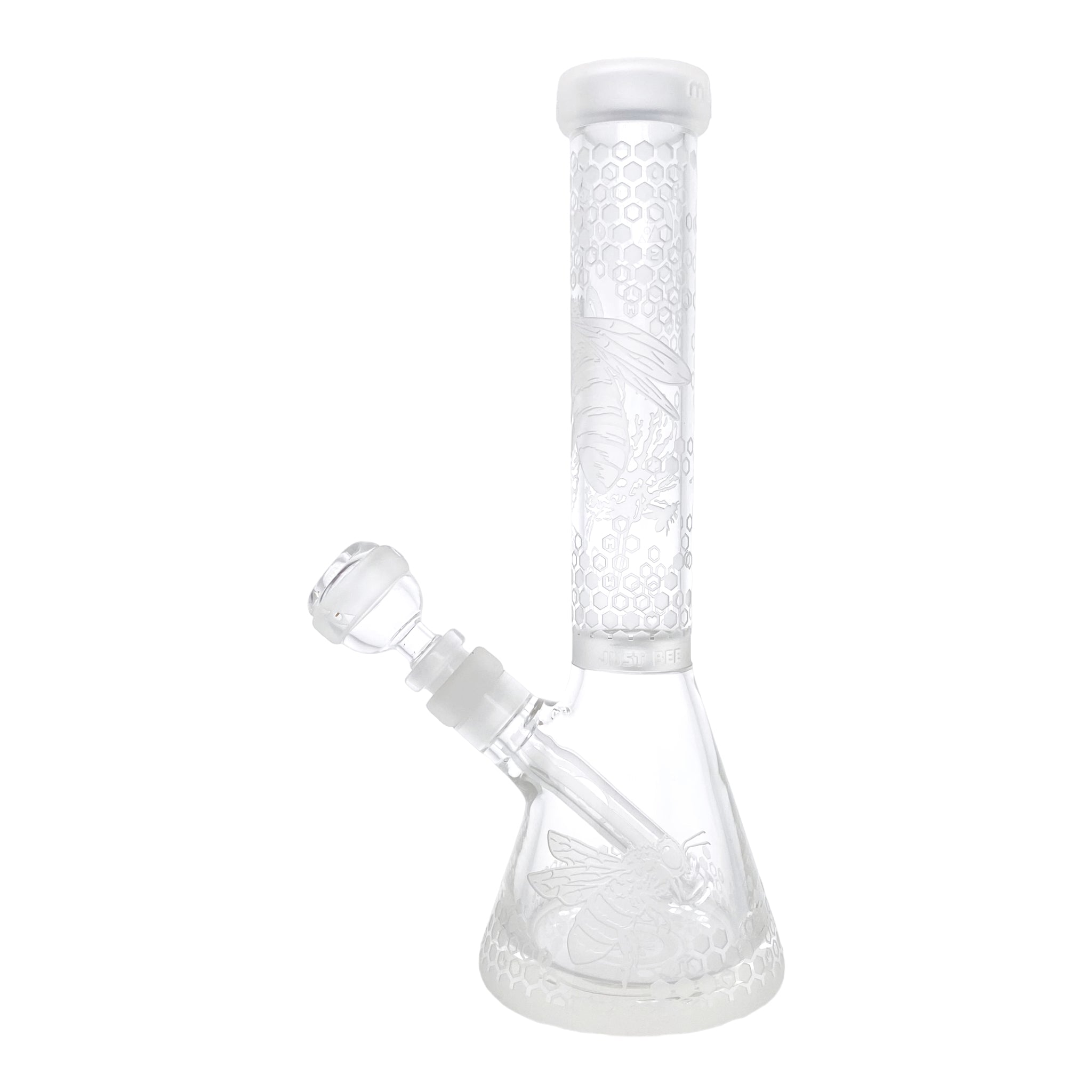 Milkyway Glass - 11 Inch Sandblasted Mini Bee Apiary Beaker Base Bong