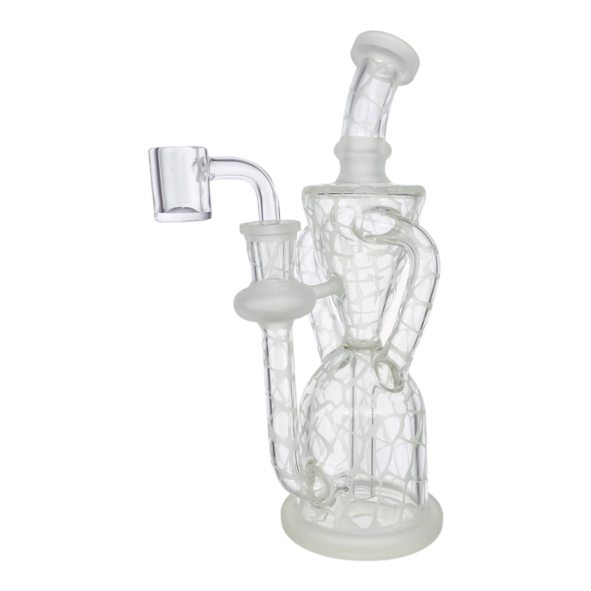 Clear Double Uptake Recycler With Sand Blasting