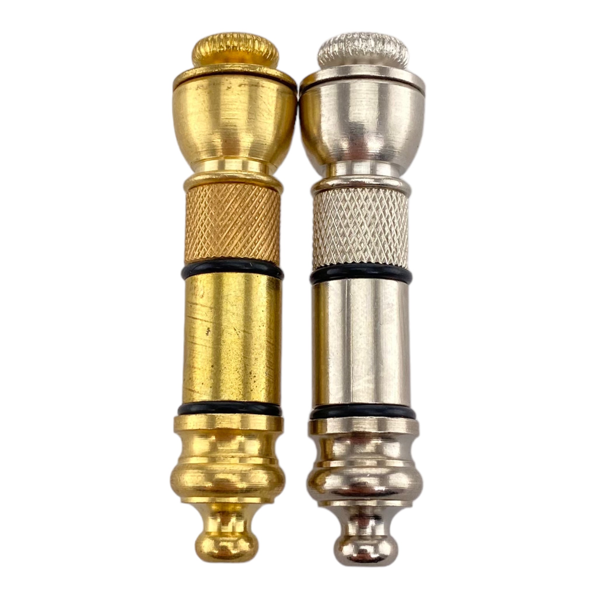 Metal smoking Hand Pipes Anodized Aluminum Mini Chillum One Hitter Hand Pipe With Cap 2 Pack Assorted Colors