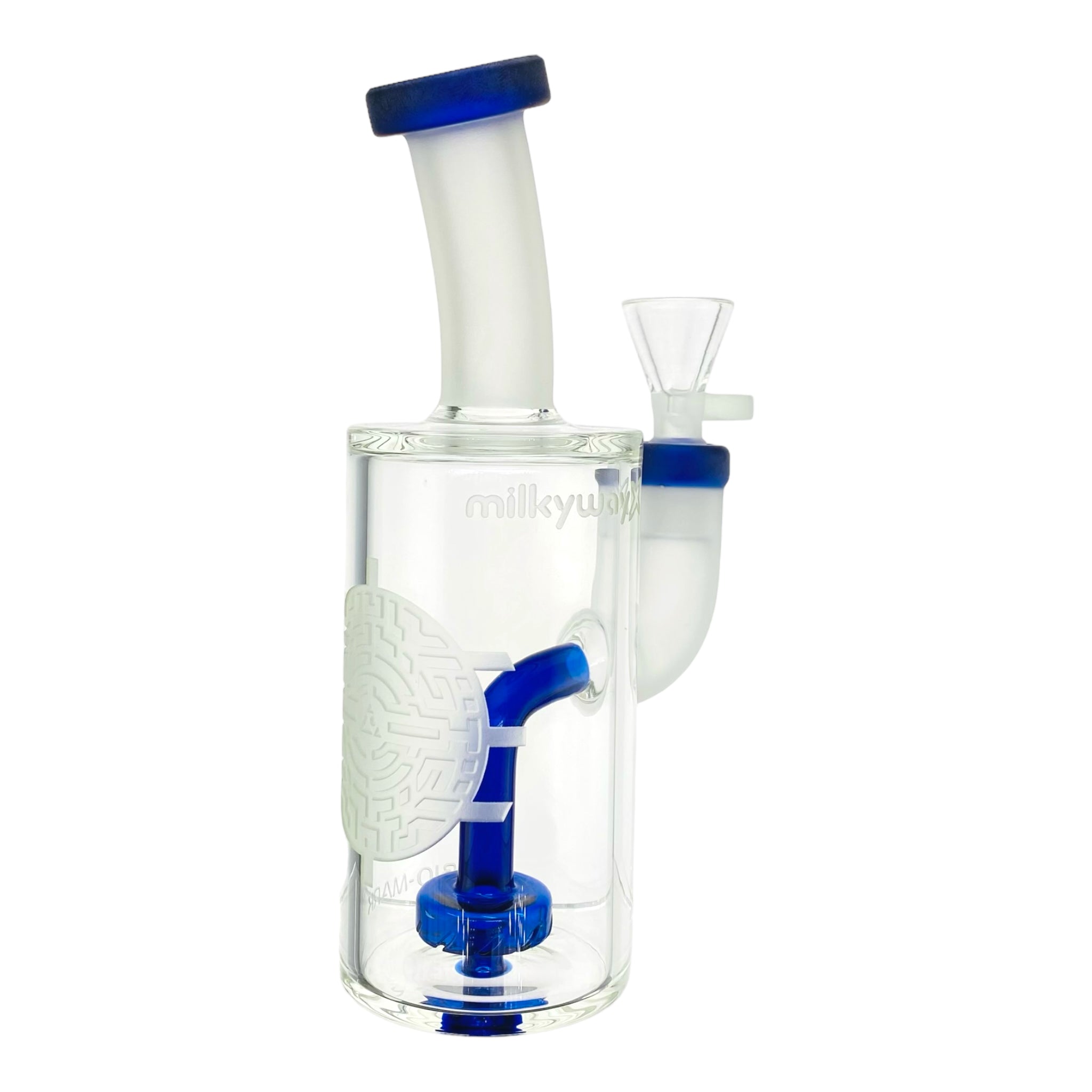 Milkyway Glass - Bio-Seal 7″ Dab Rig Blue And Clear