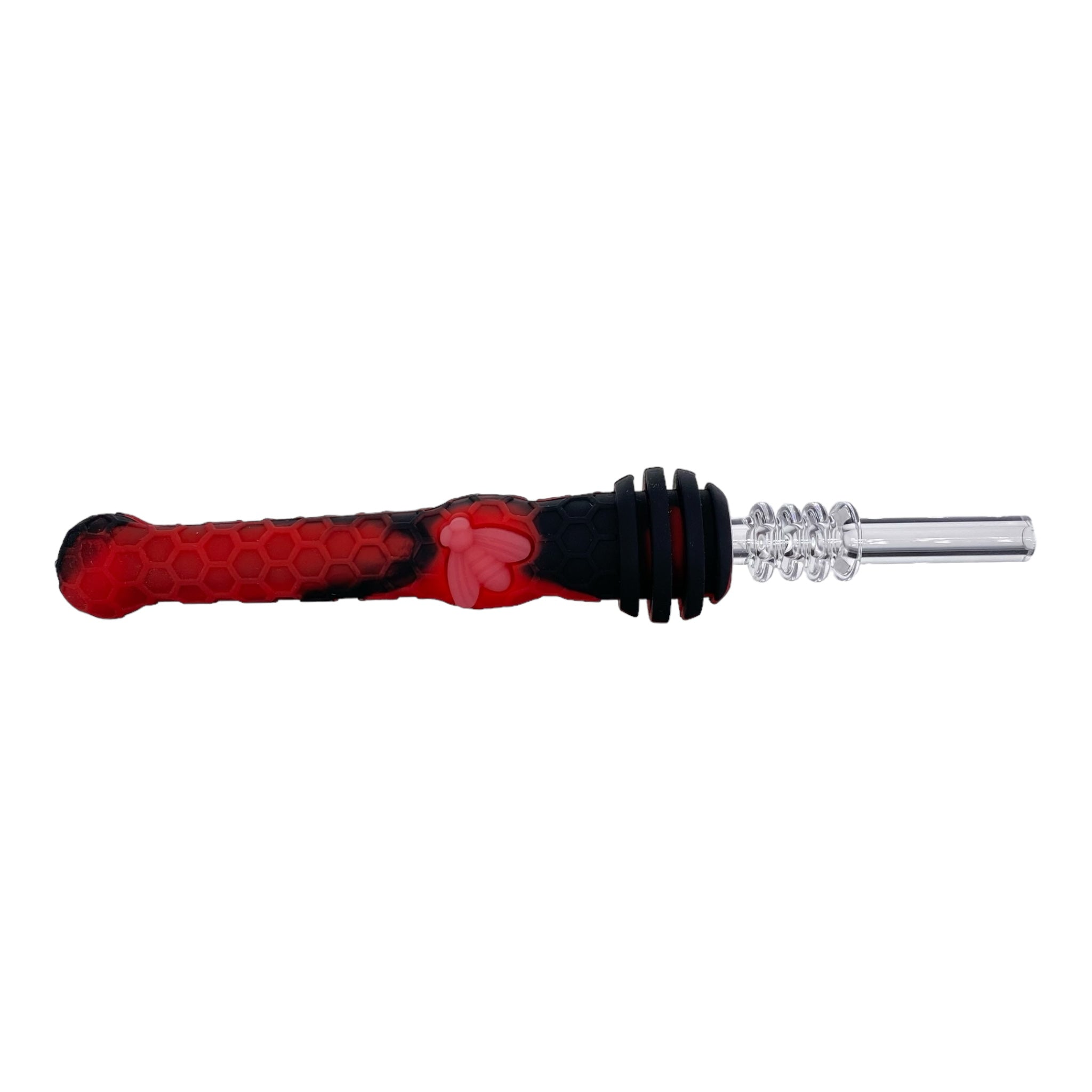 Red And Black Silicone Nectar Collector Dab Straw
