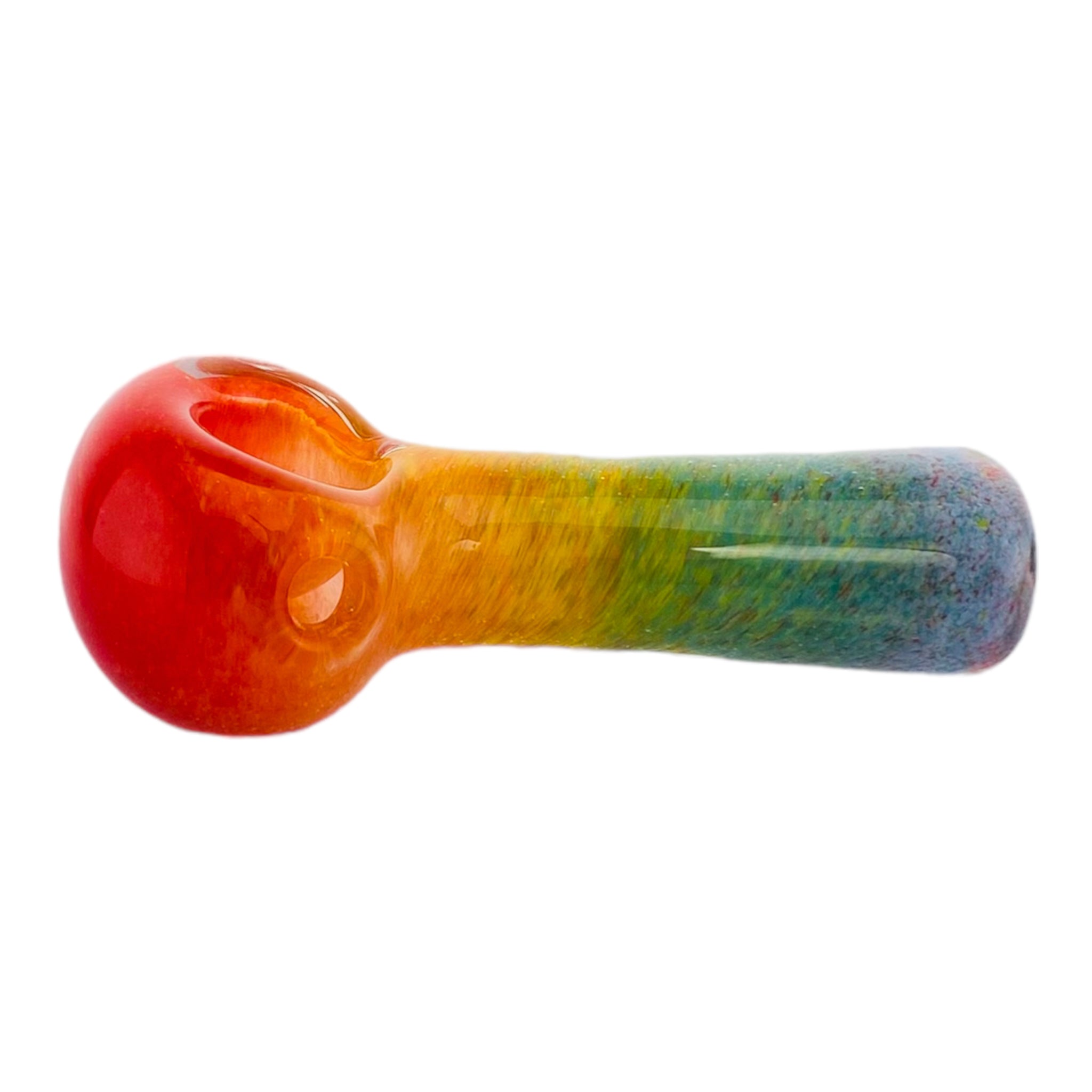 Small Inside Out Rainbow Fade Glass Hand Pipe