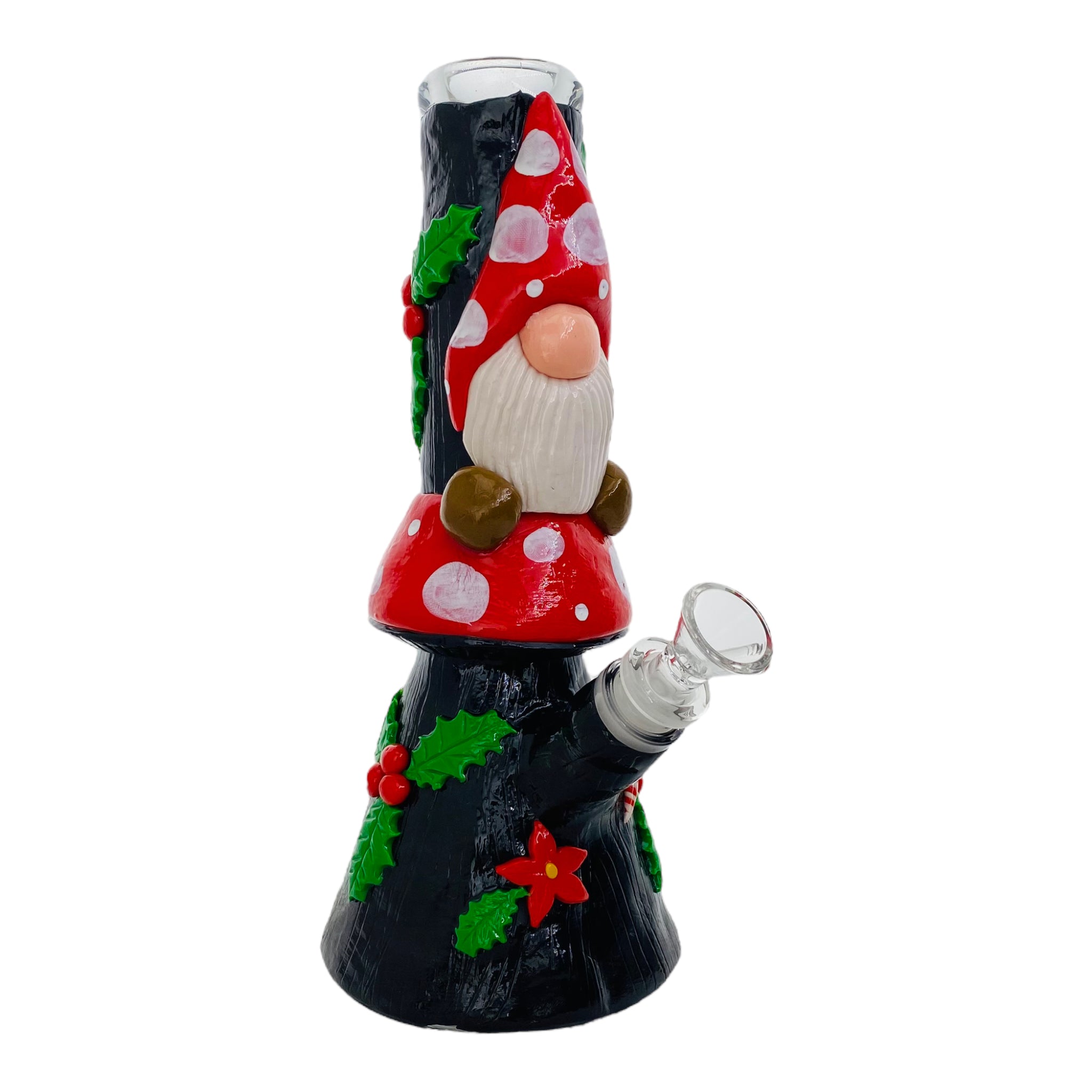 cute girly Christmas Mushroom Gnome Bong