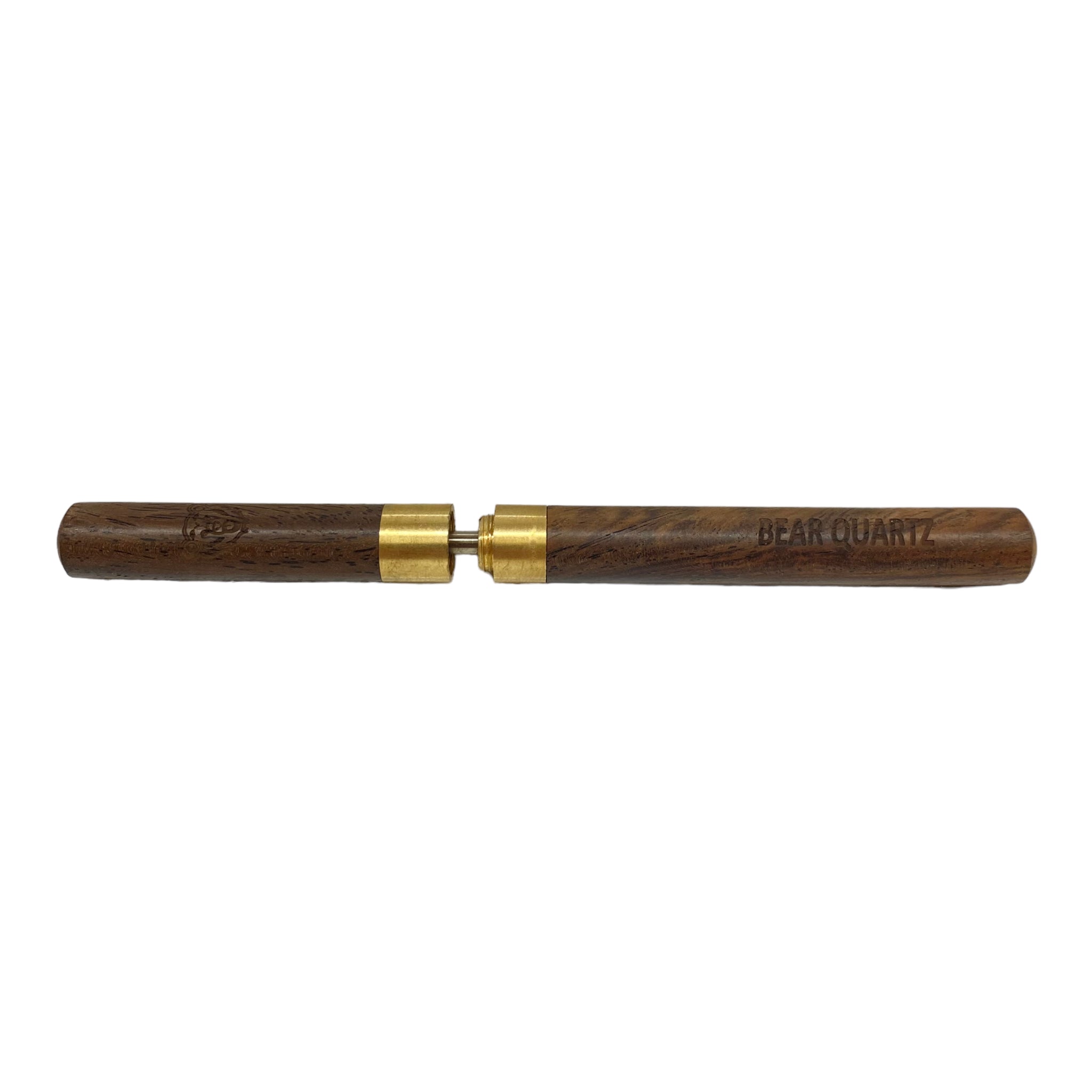 Bear Quartz Wood Pocket Spatula Dab Tool With Cap