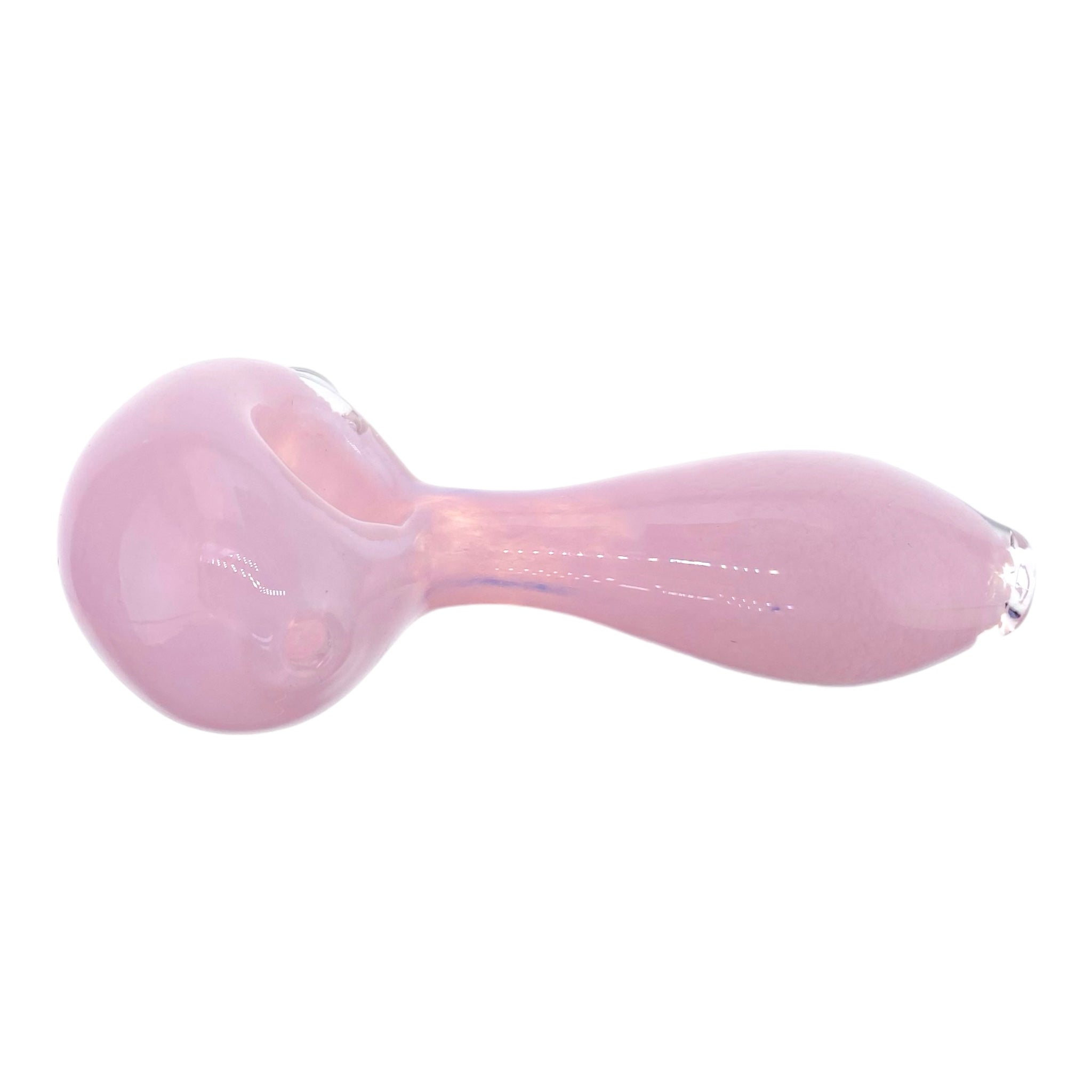 cute and girly Small Pastel Pink Glass Hand Pipe for sale
