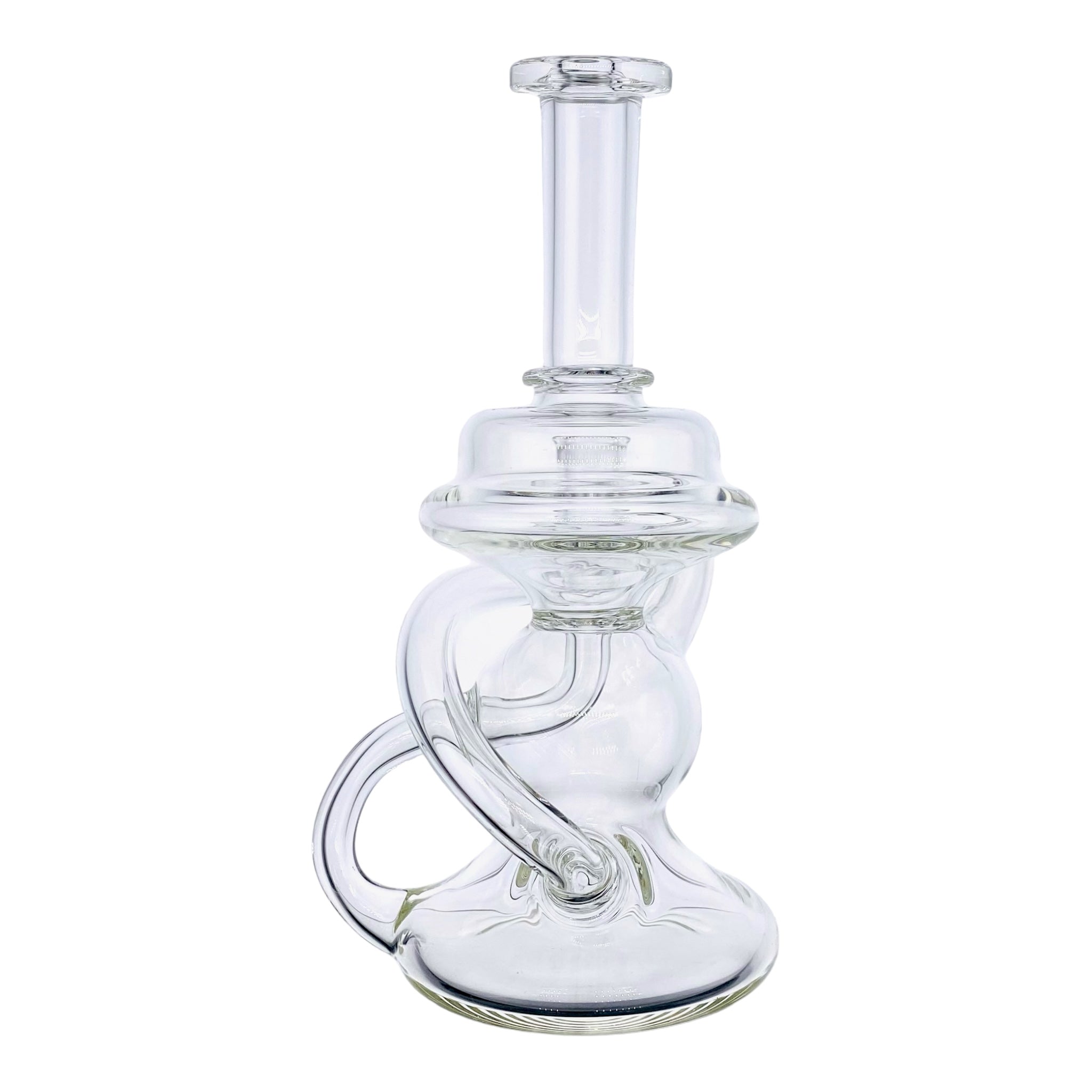 Santa Cruz Glass Clear Klein Recycler Dab Rig