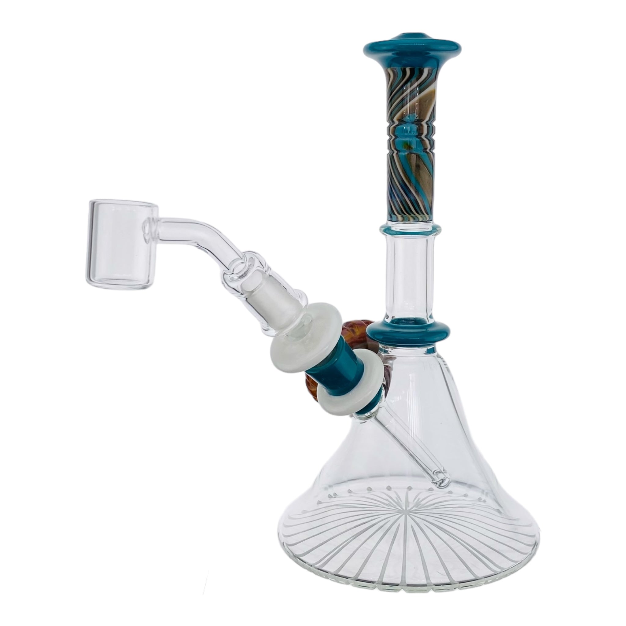 heady glass Pajay Glass Carved Mini Tube Dab Rig for sale