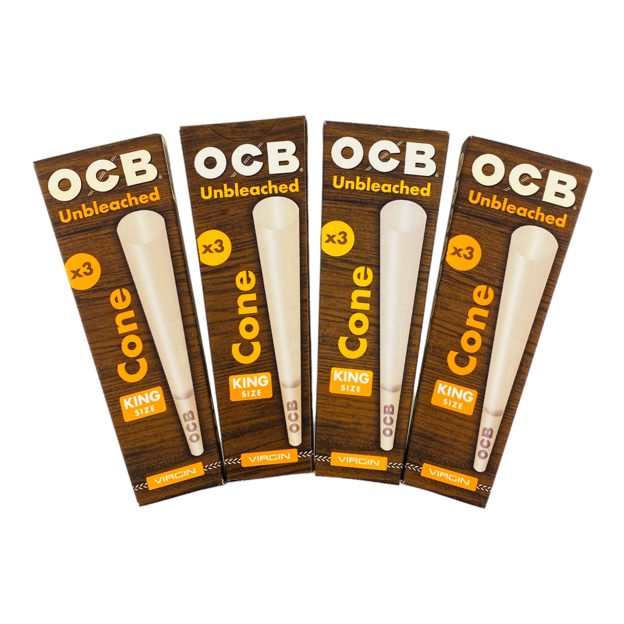 OCB King Size Unbleached Cones