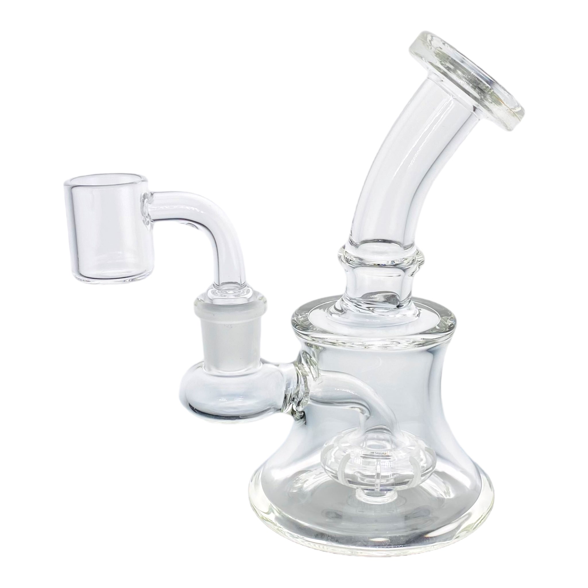Mini Clear Dab Rig With 14mm Banger Hanger