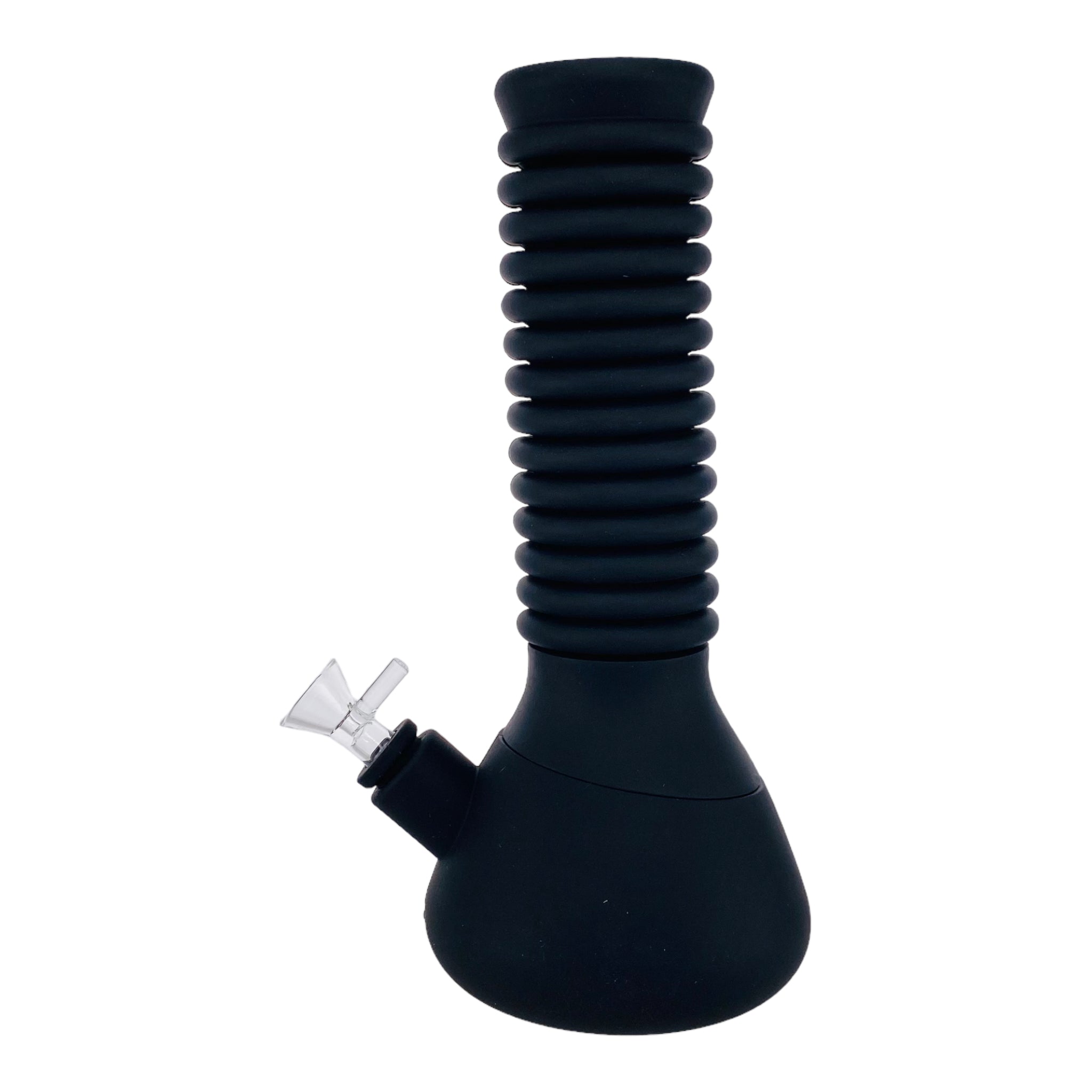 Extendable Silicone Rubber Bong Black