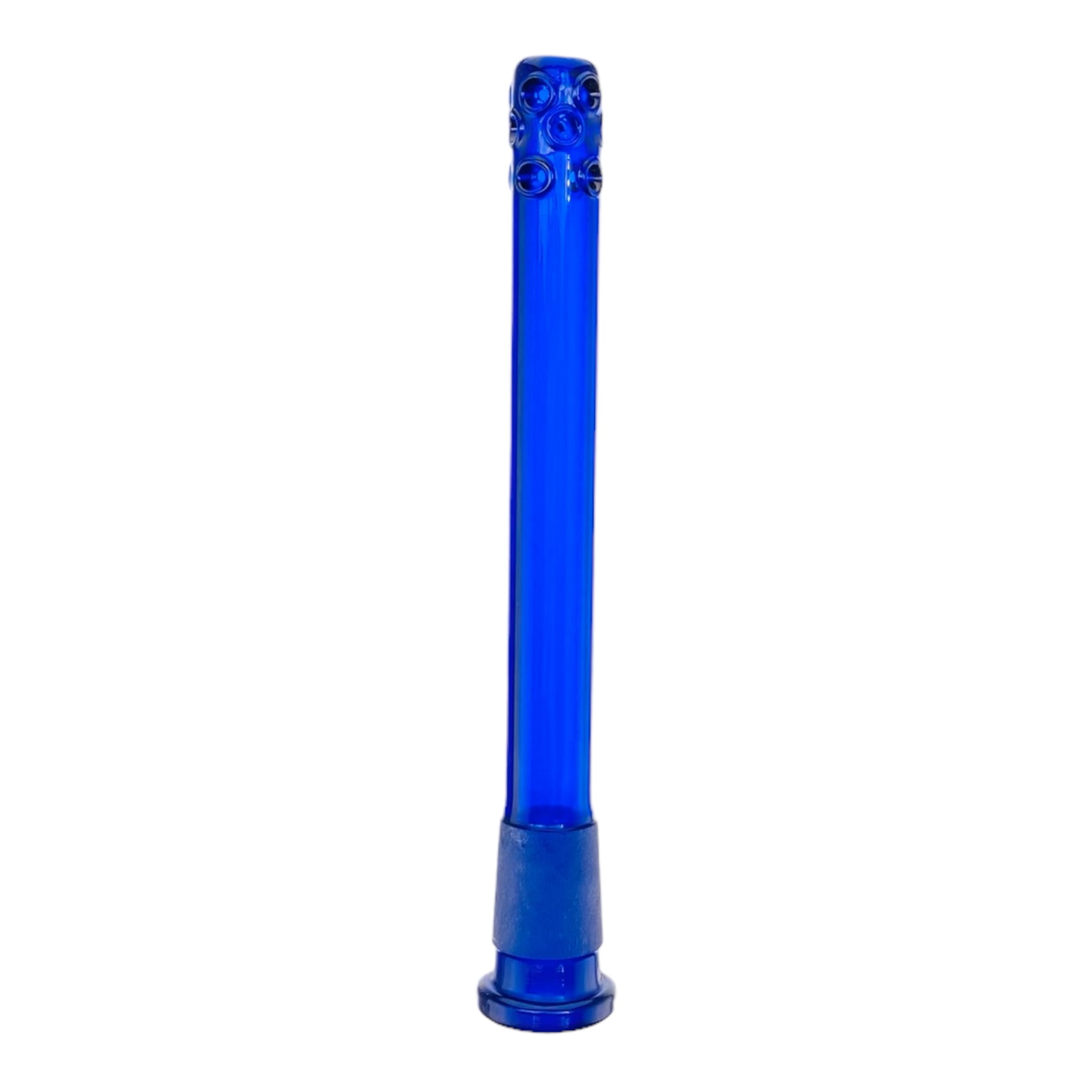 Blue 6 Inch 18mm - 14mm Downstem For Glass Bong