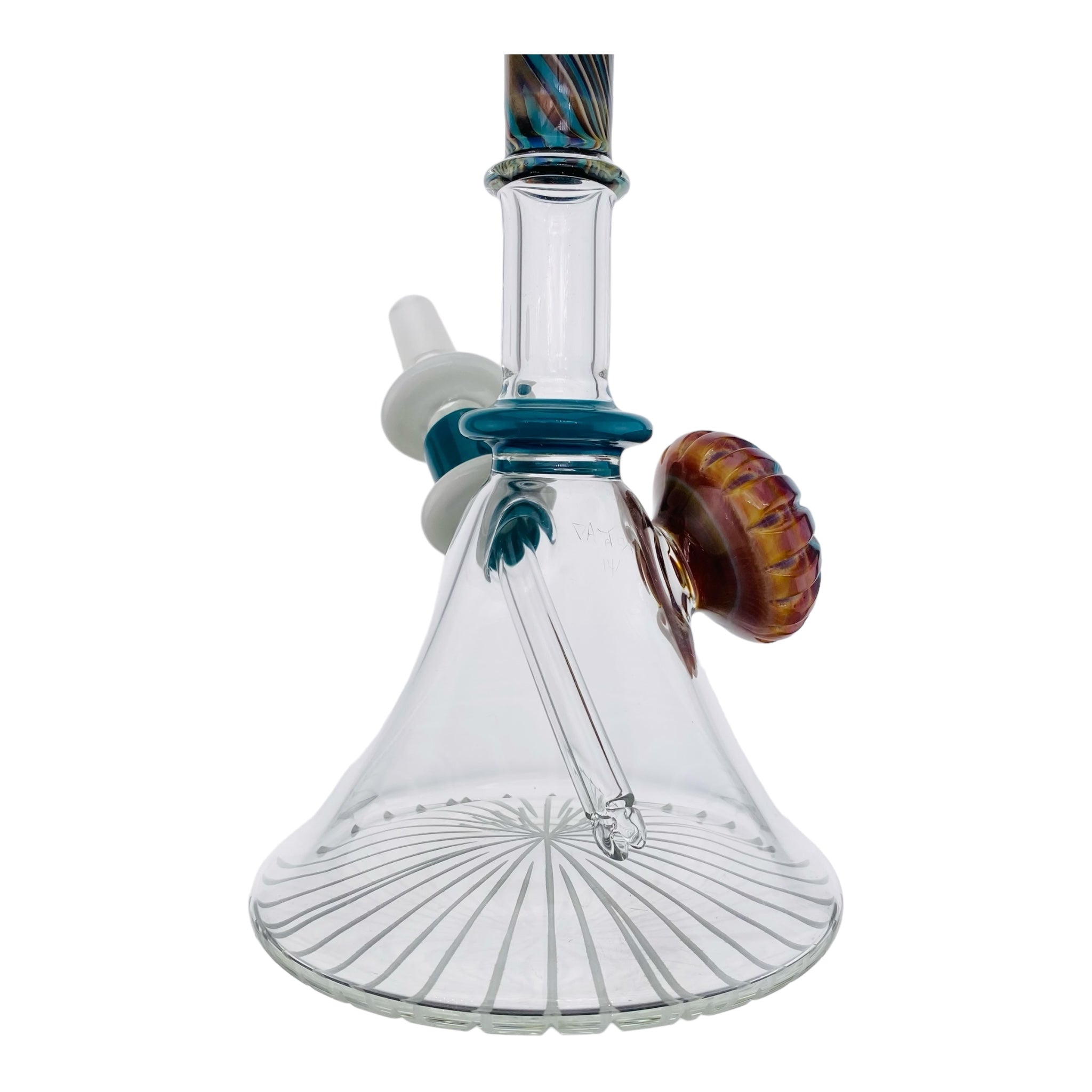 heady glass Pajay Glass Carved Mini Tube Dab Rig for sale