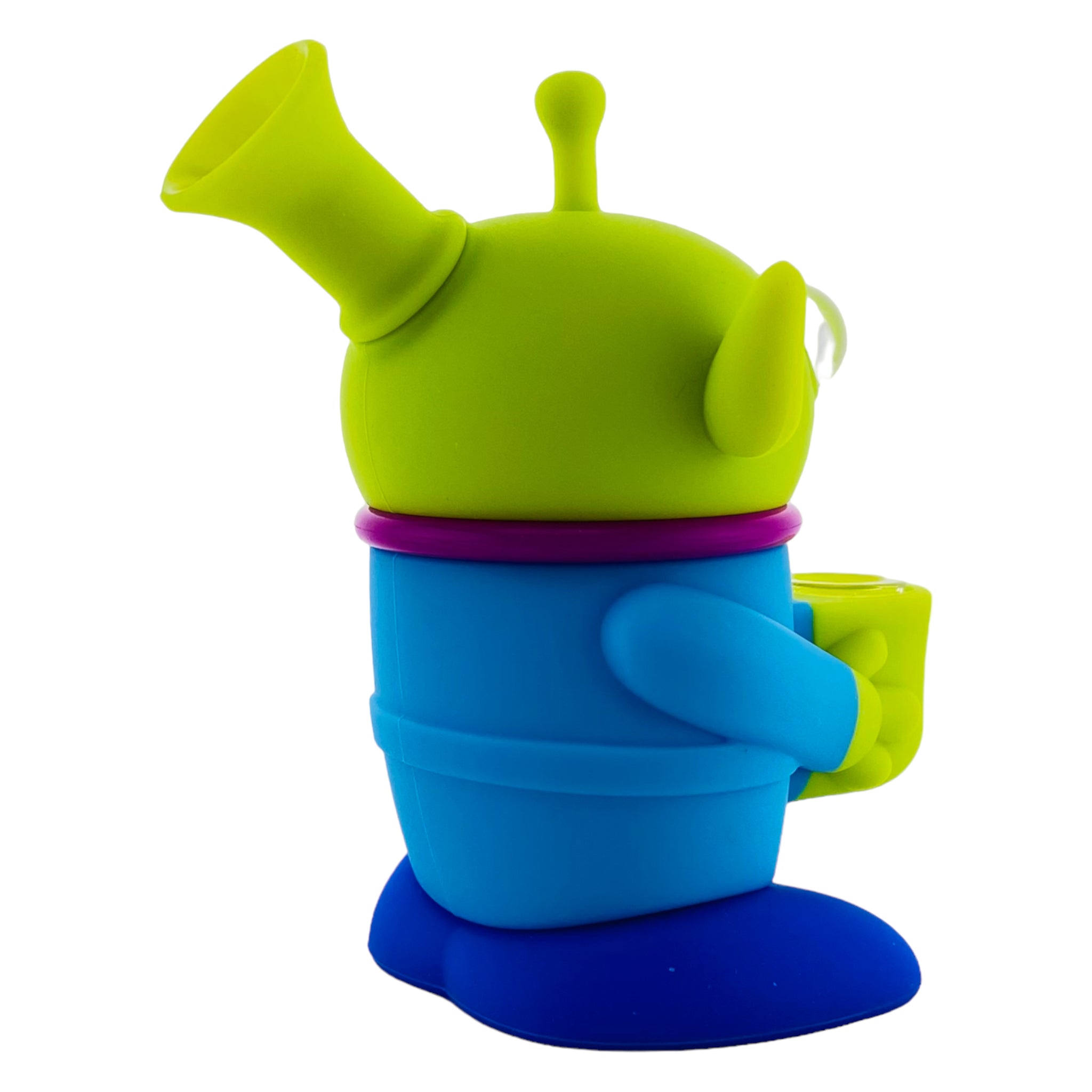 toy story green alien martian silicone hand pipe