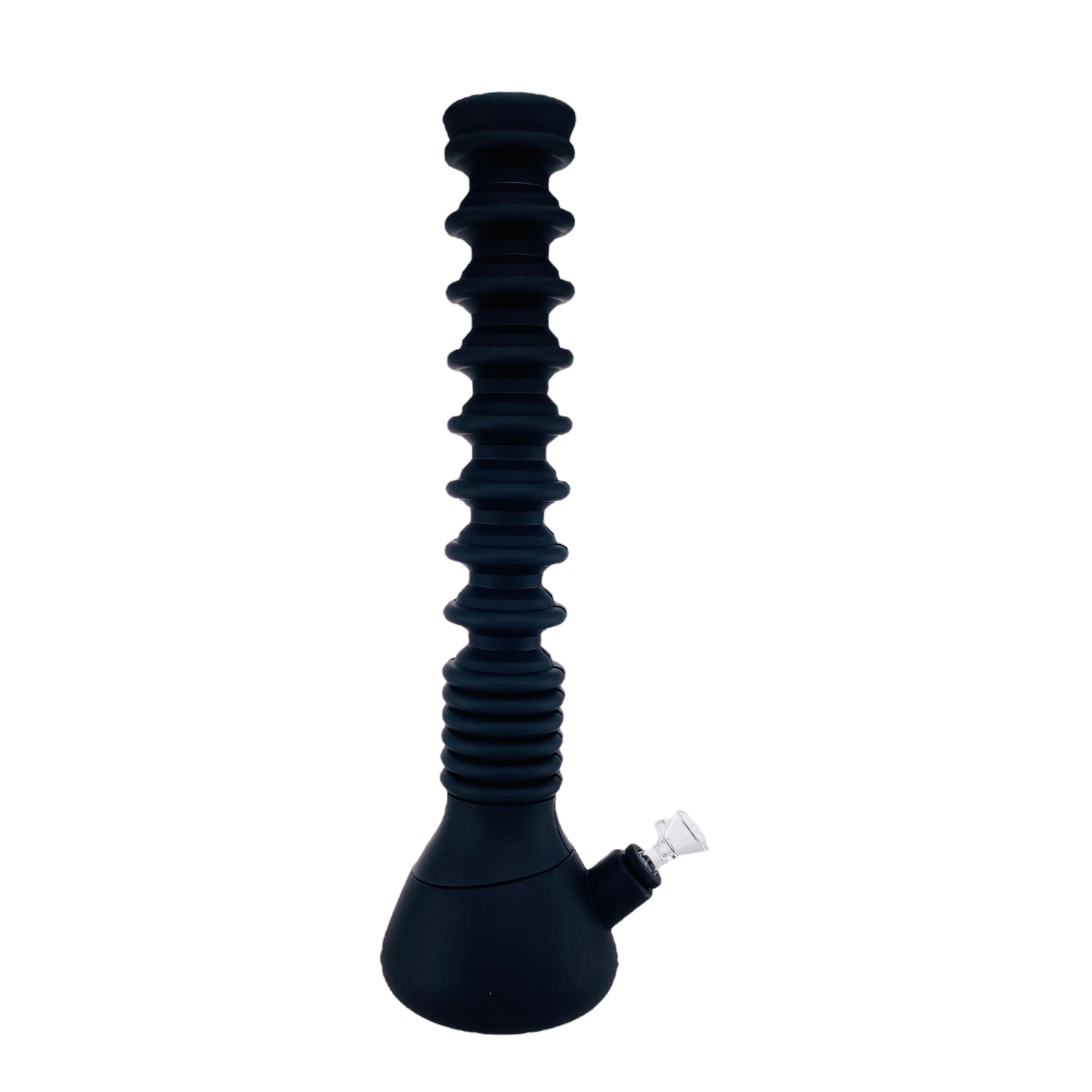 Extendable Silicone Rubber Bong Black