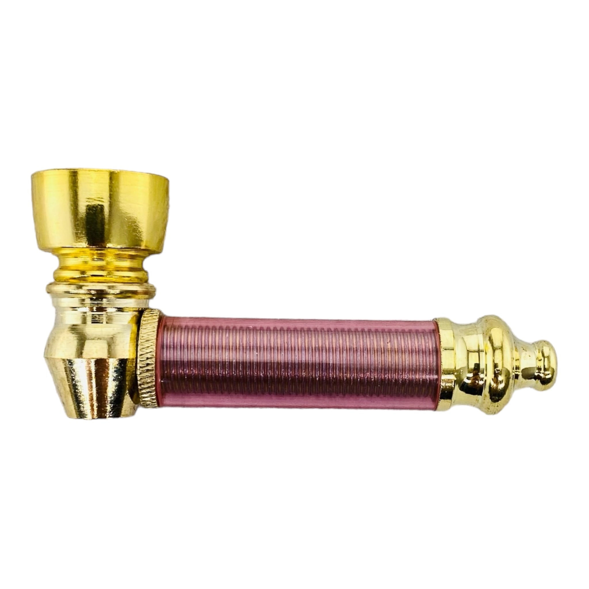 Metal Hand Pipes Brass Hand Pipe With Color Plastic Stem for sale