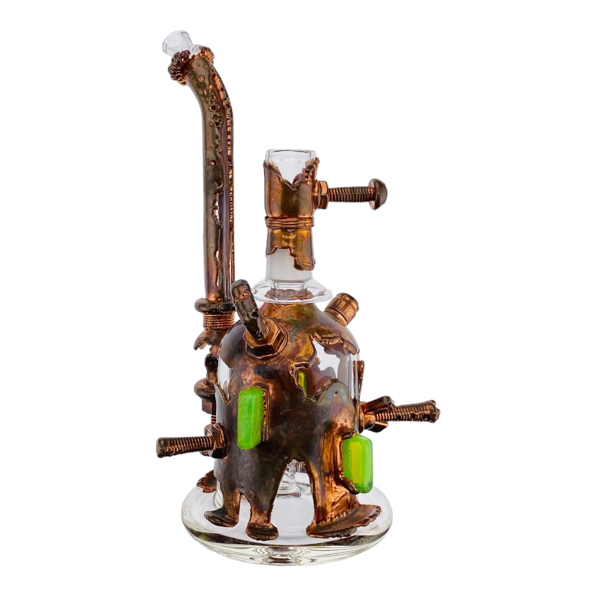 Snic Barnes Glass - Copper Electroformed Glass Dab Rig #2