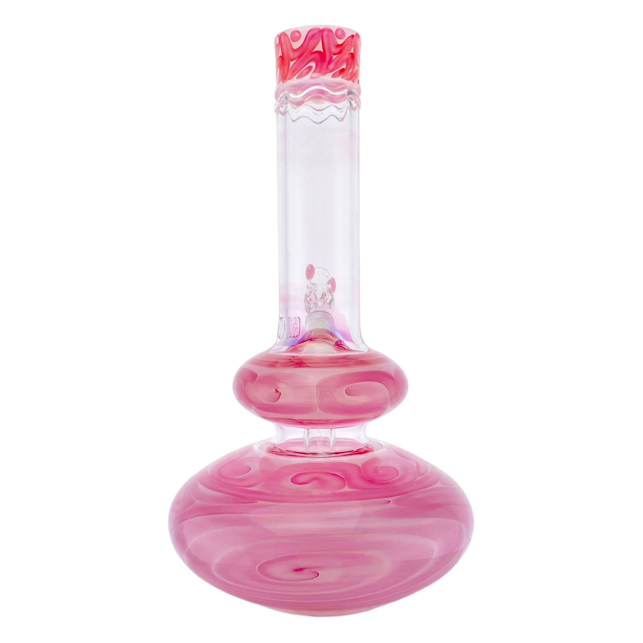 HVY Glass - Pink Double Bubble Glass Bong