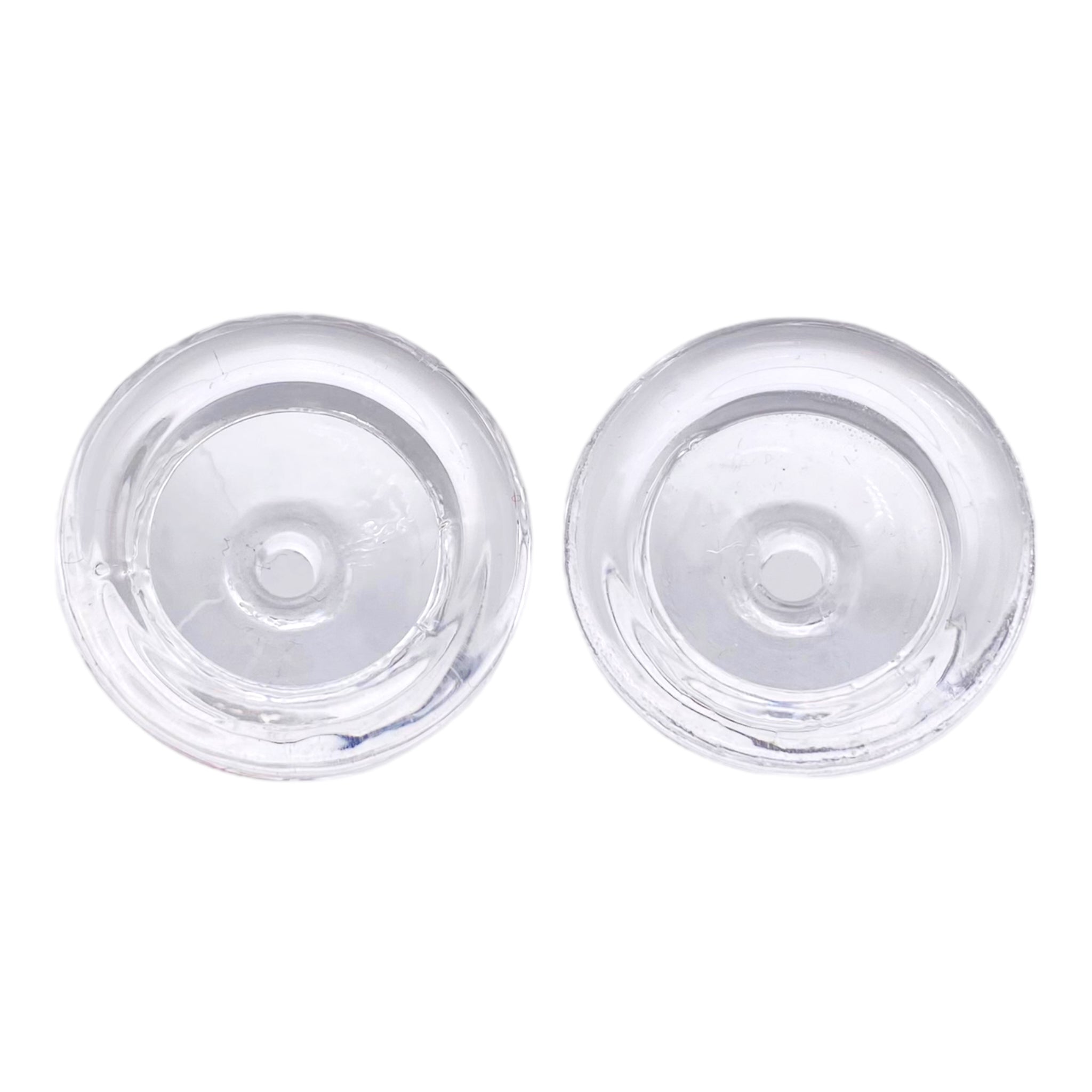 Replacement Single Hole Glass Bowl For Silicone Hand Pipes - 2ct