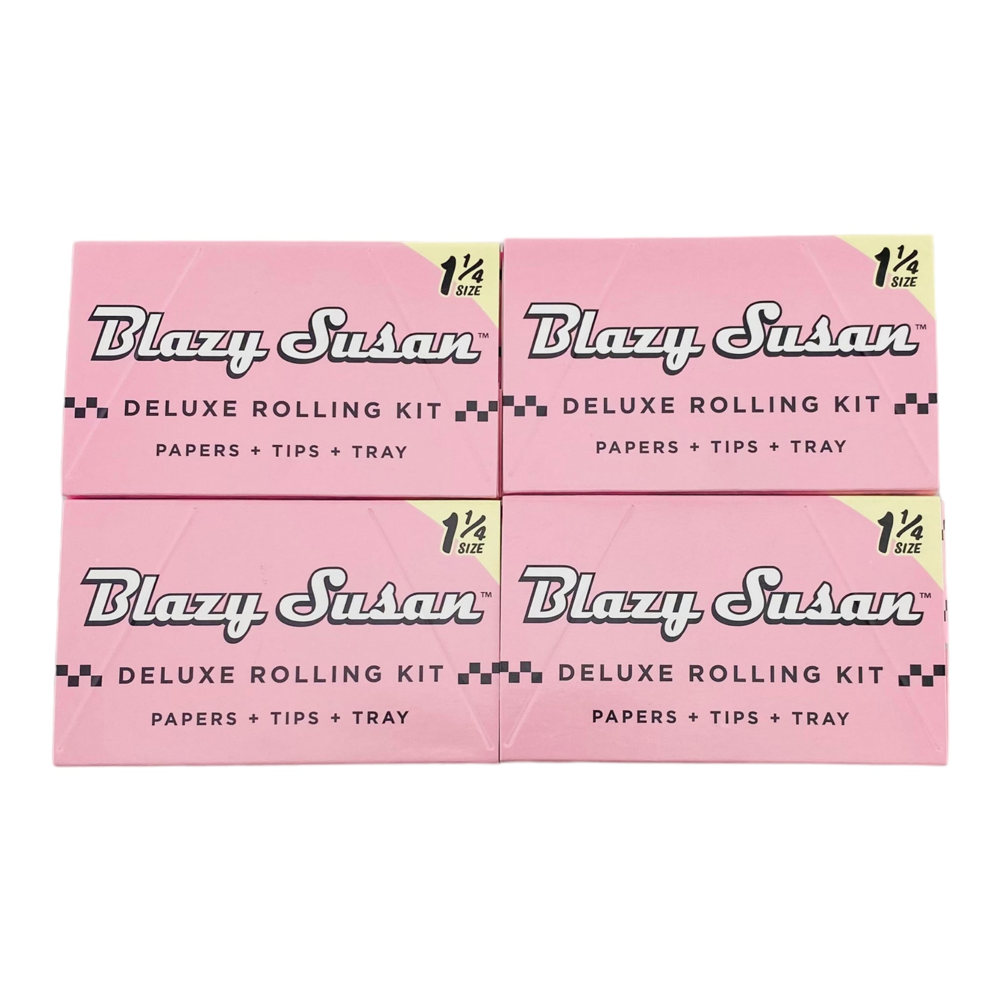 Blazy Susan Pink Deluxe Rolling Kit 1-1/4″ 4-pack