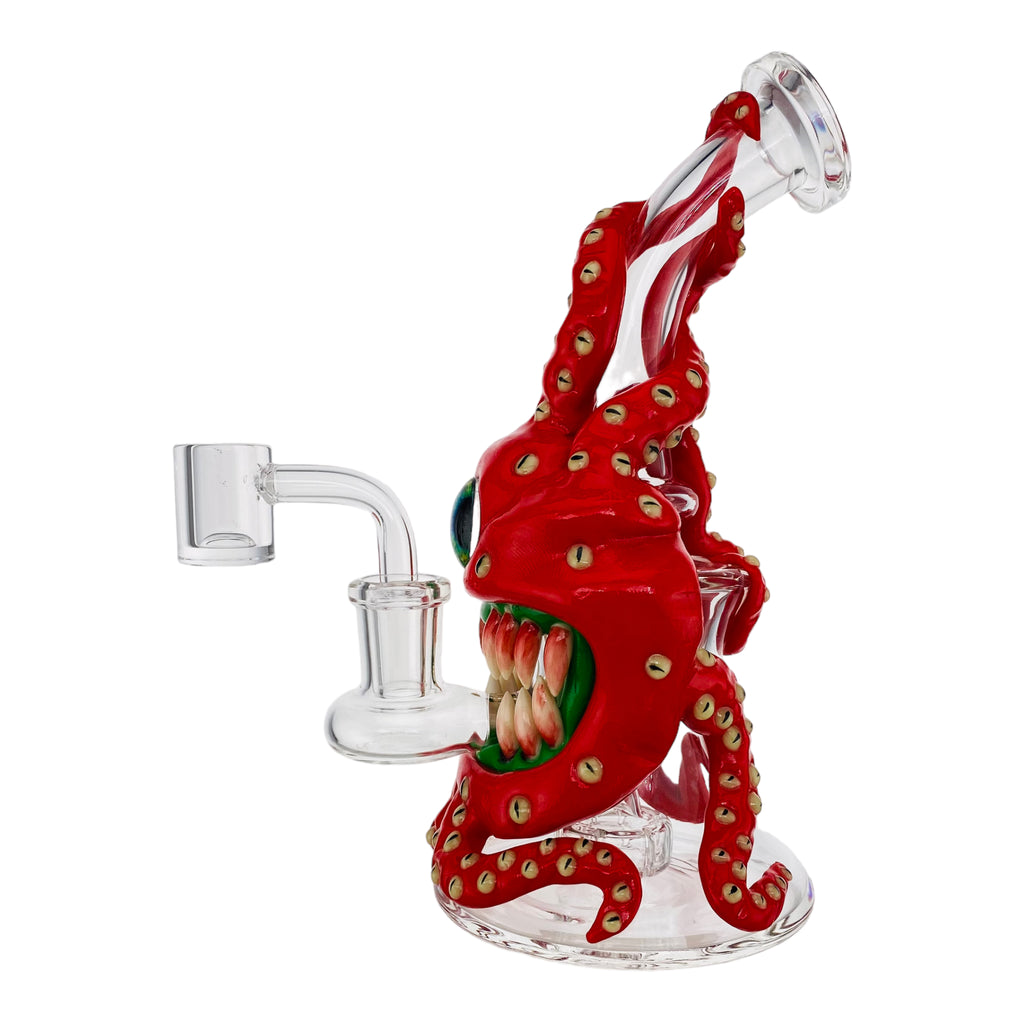 Red Dab Rig Red Cyclops Octopus Monster Dab Rig