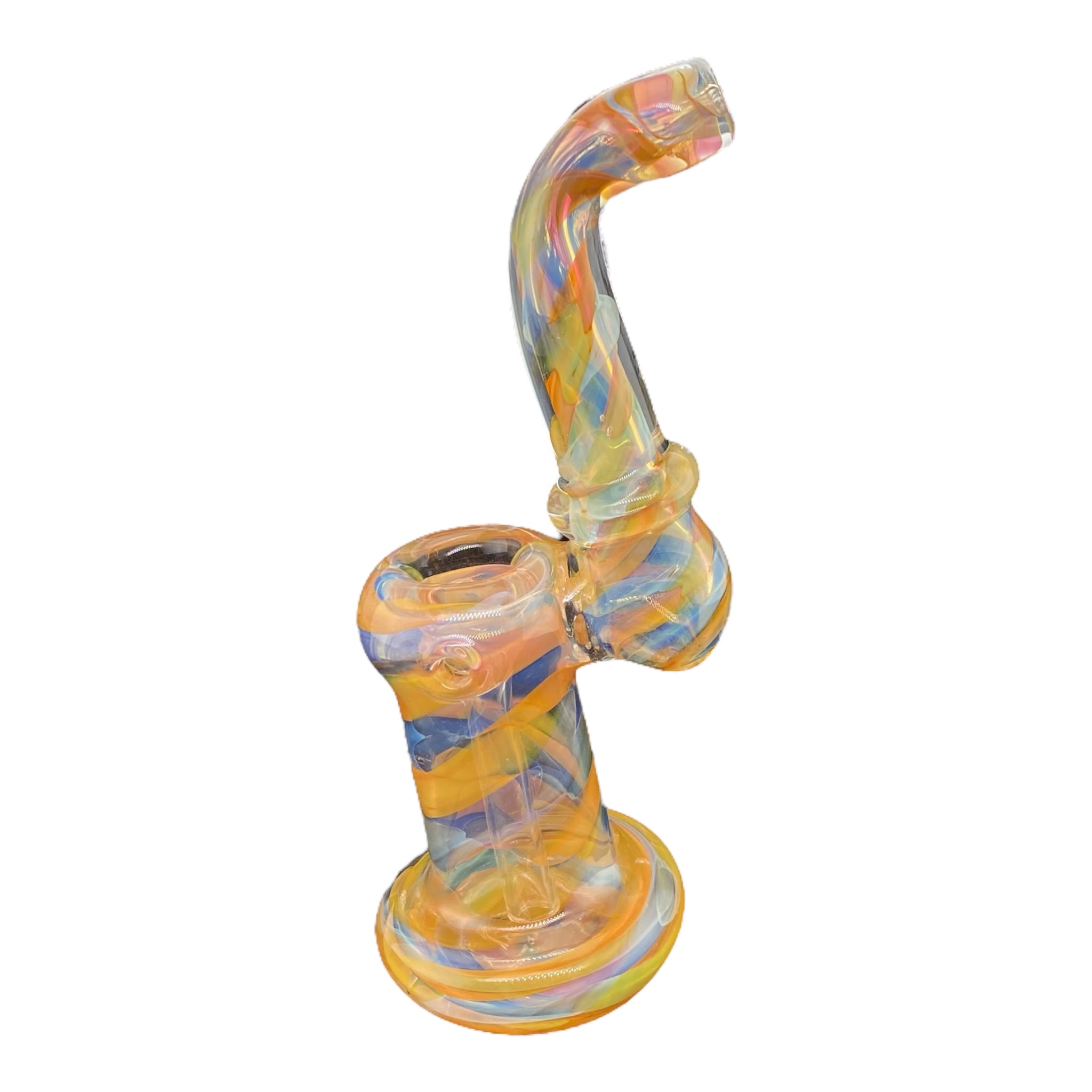 best Stand Up Silver And Gold Fumed Bubbler Hammer water pipe