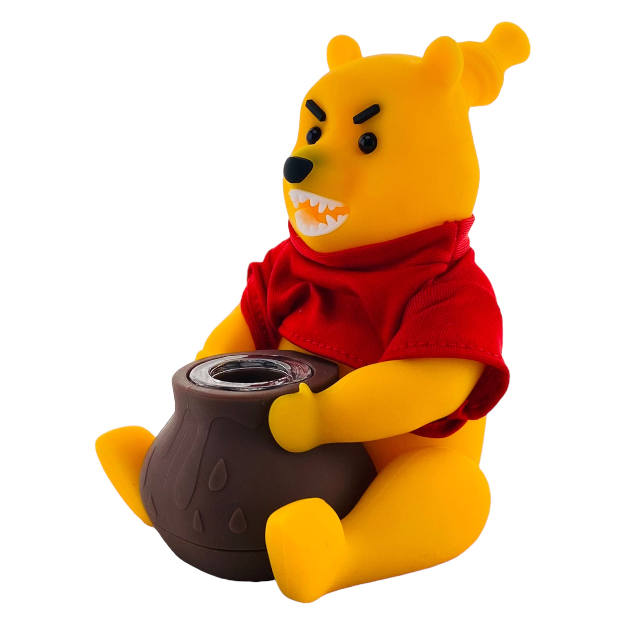 winnie the pooh silicone hand pipe bubbler bong