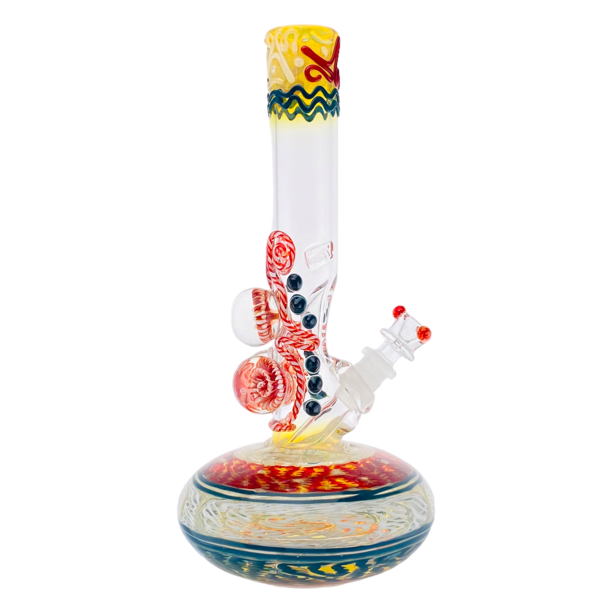 HVY Glass - Multi Section Bubble Bottom Bong With Marbles