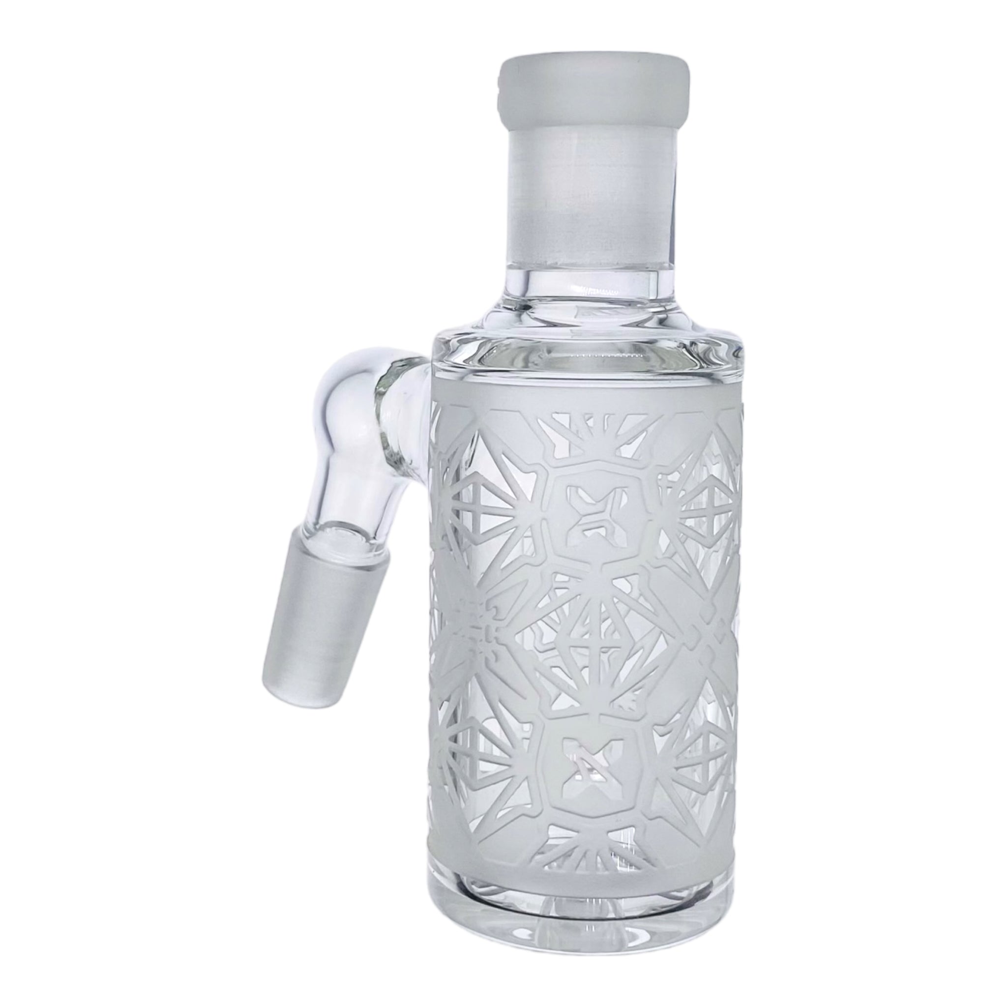 Milkyway Glass - X-Morphic Dry Ashcatcher for bongs -14mm 45 Degree Male Clear