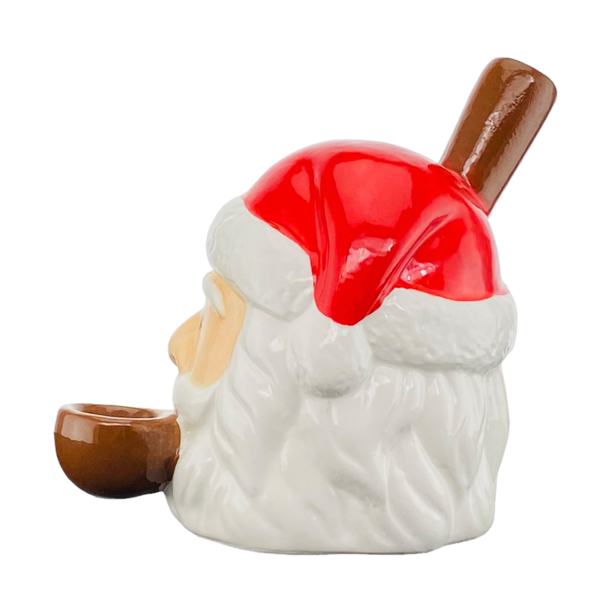 Santa Claus Ceramic Christmas Hand Pipe