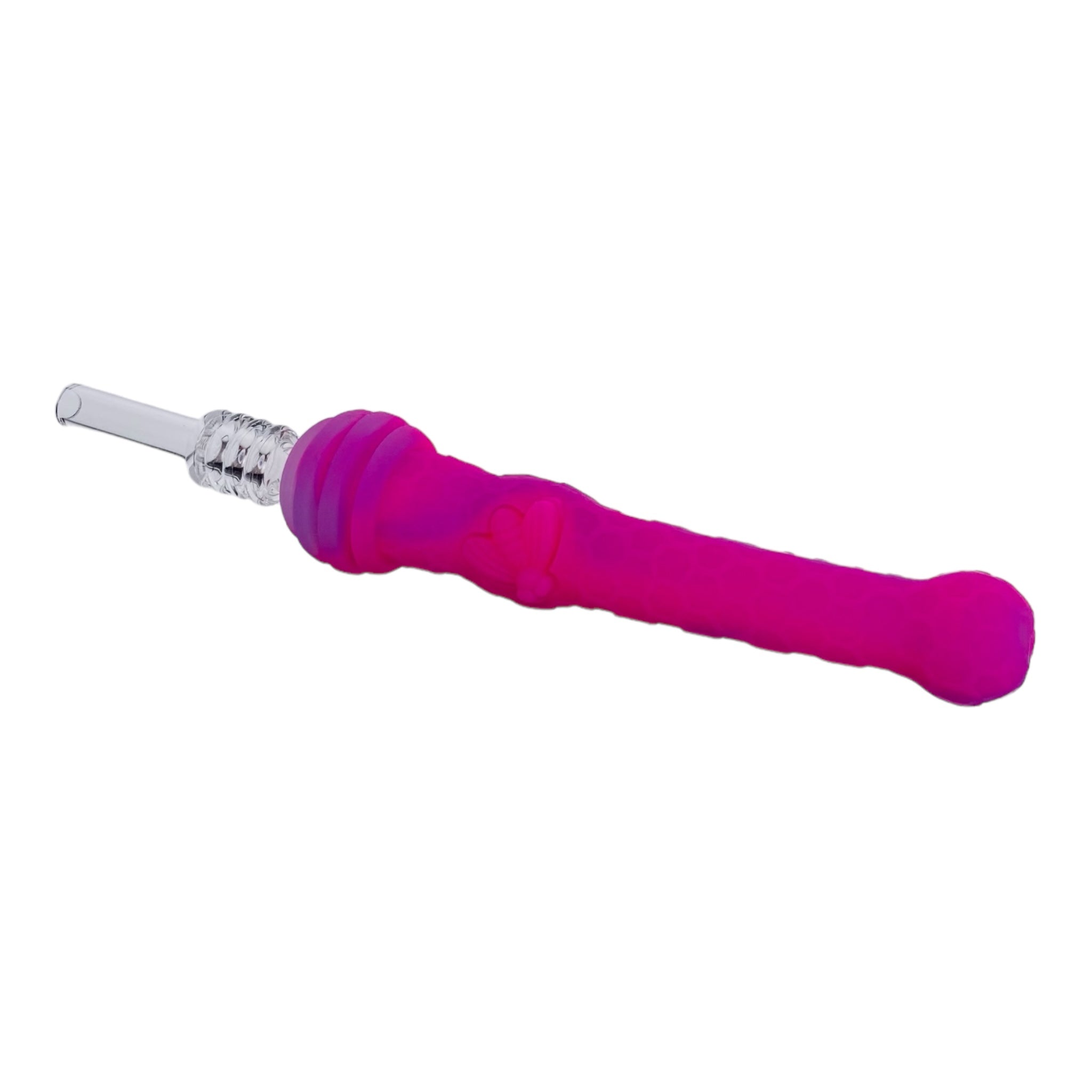 Pink and Purple Silicone Nectar Collector Dab Straw