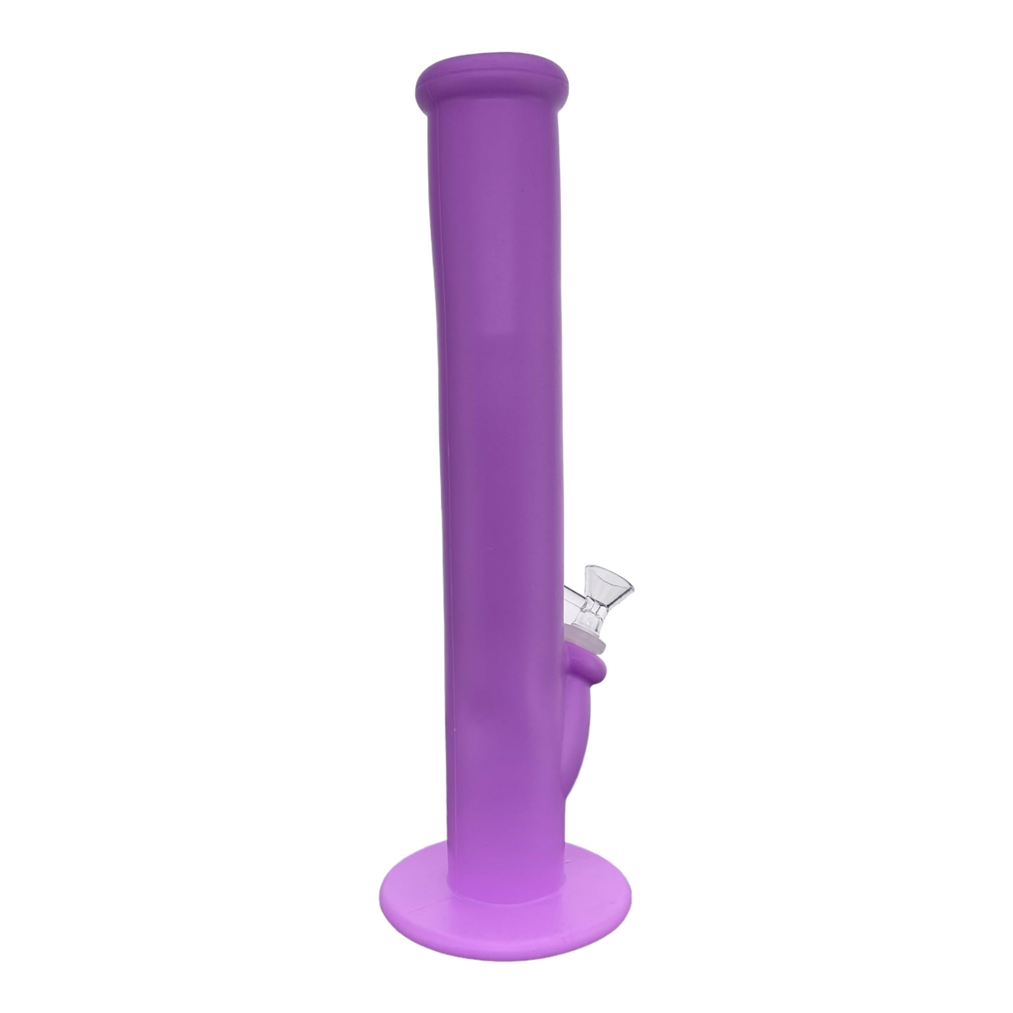 12 Inch Purple Silicone rubber Straight Tube bong for sale