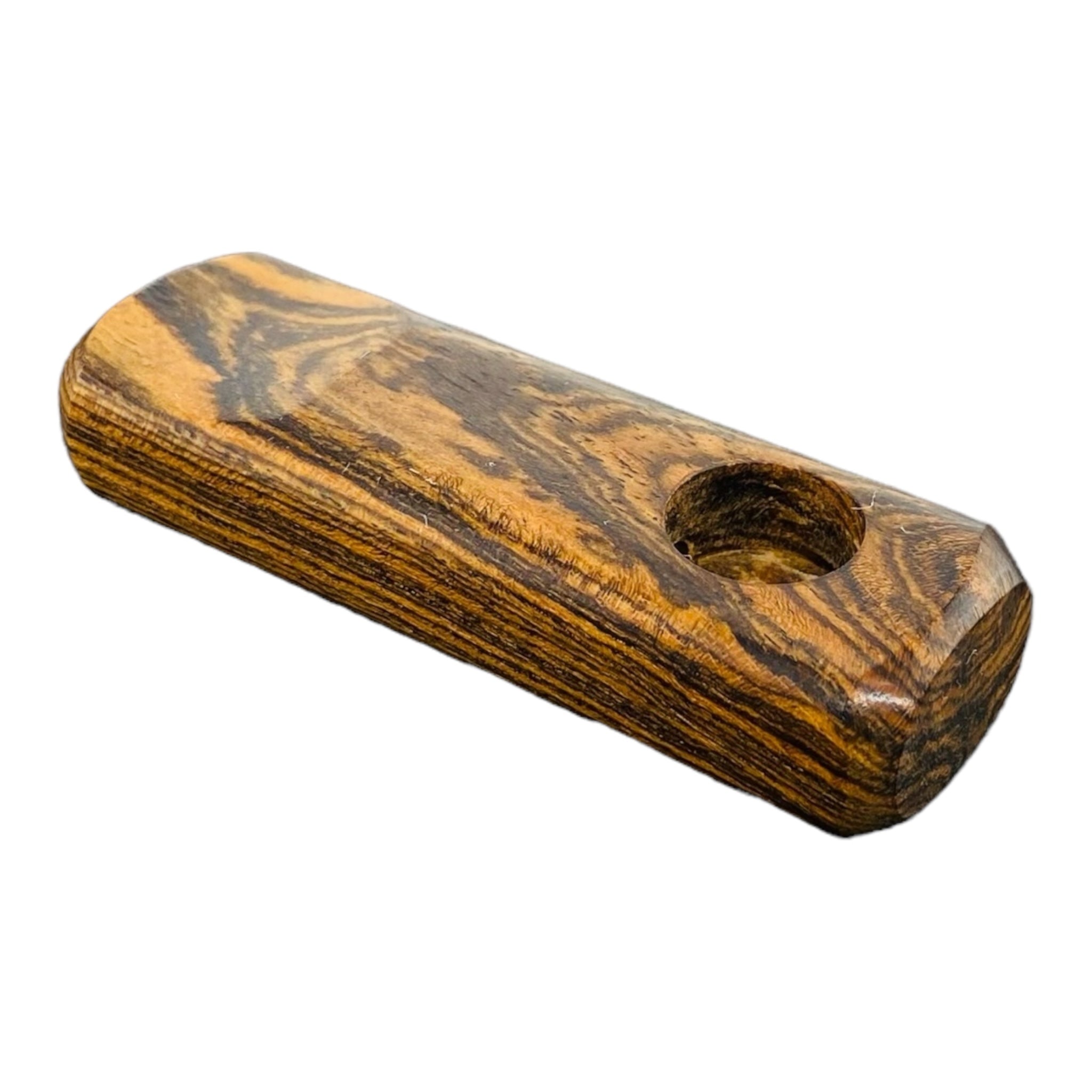 Wood Hand Pipe - Two Basic Small Rectangle Wood Pipes