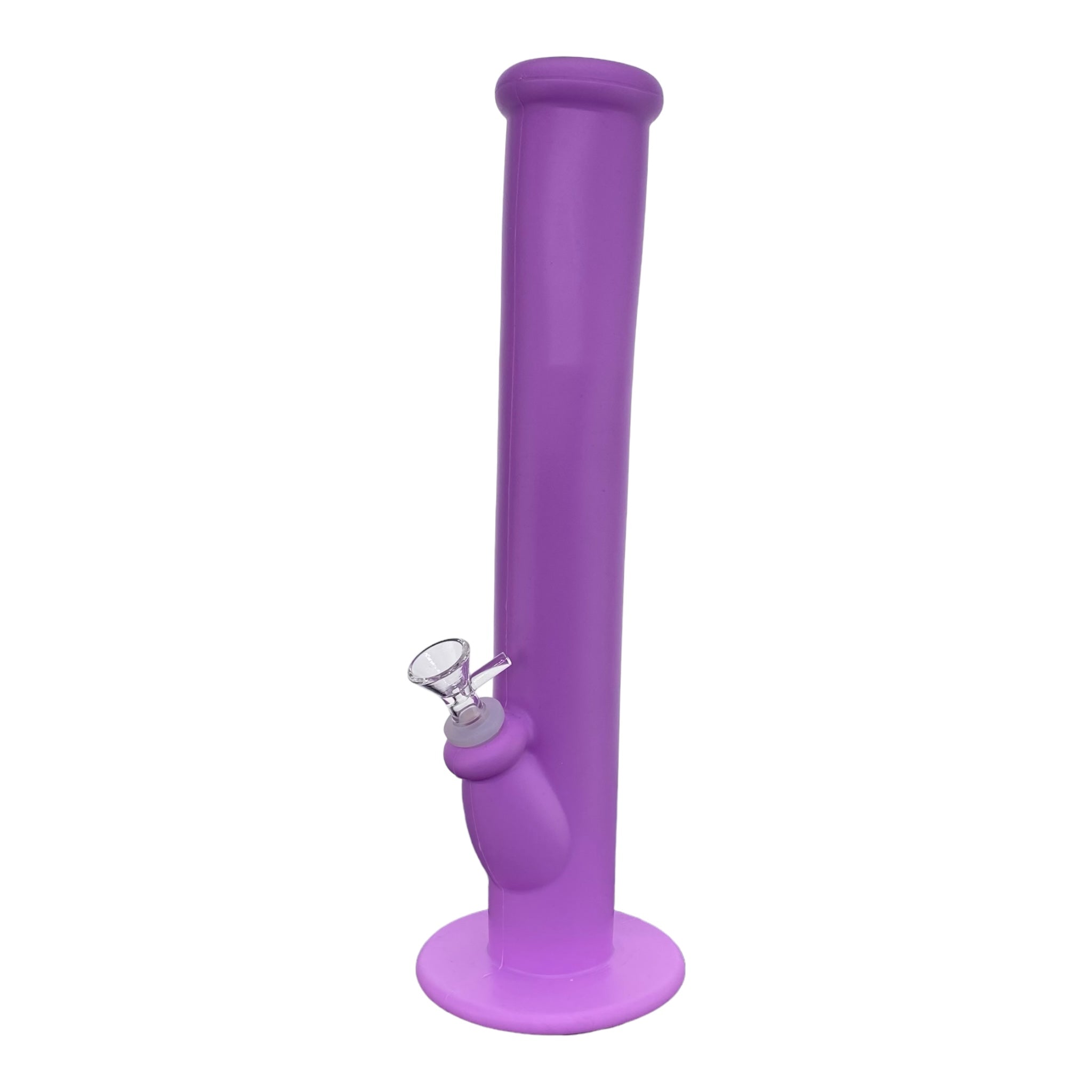 12 Inch Purple Silicone rubber Straight Tube bong
