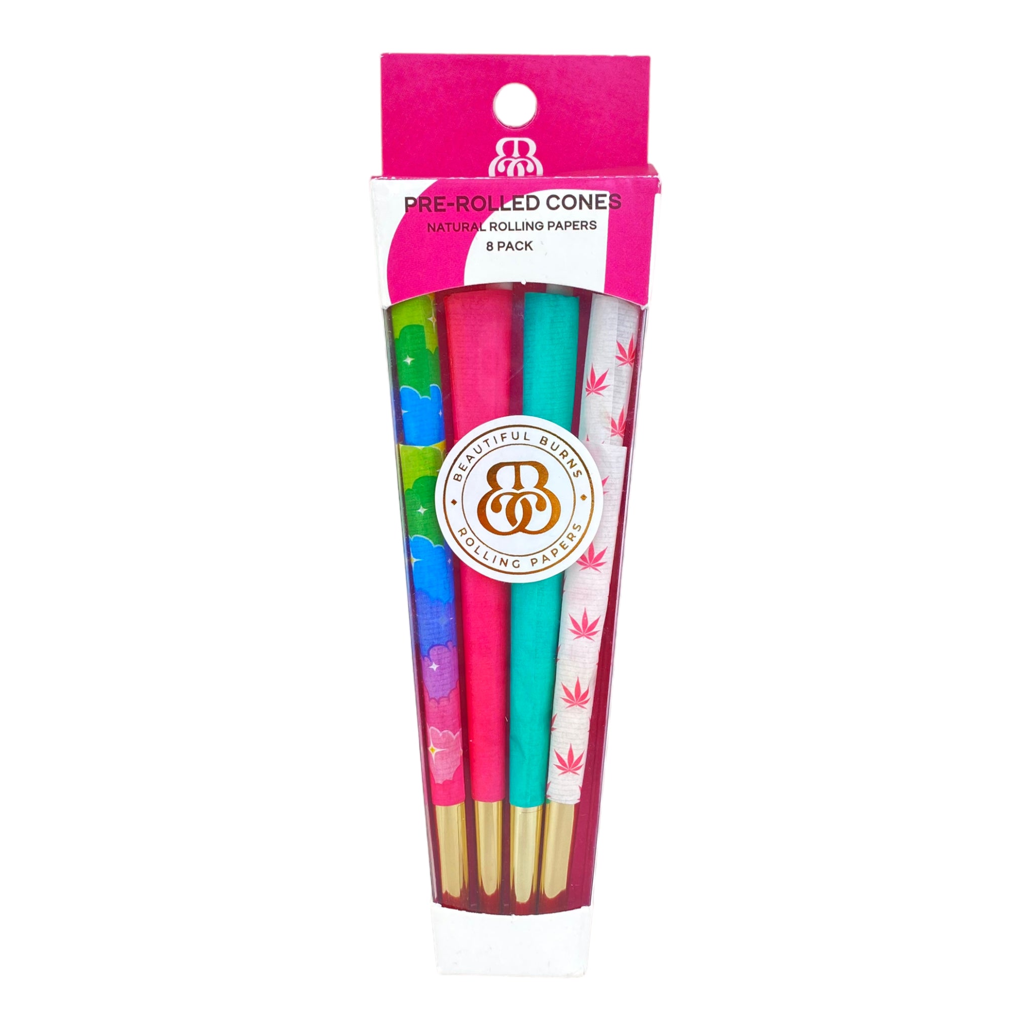 Beautiful Burns Spring Garden Variety Pack Pre Rolled Cones 8ct decorative pretty and cute cones 