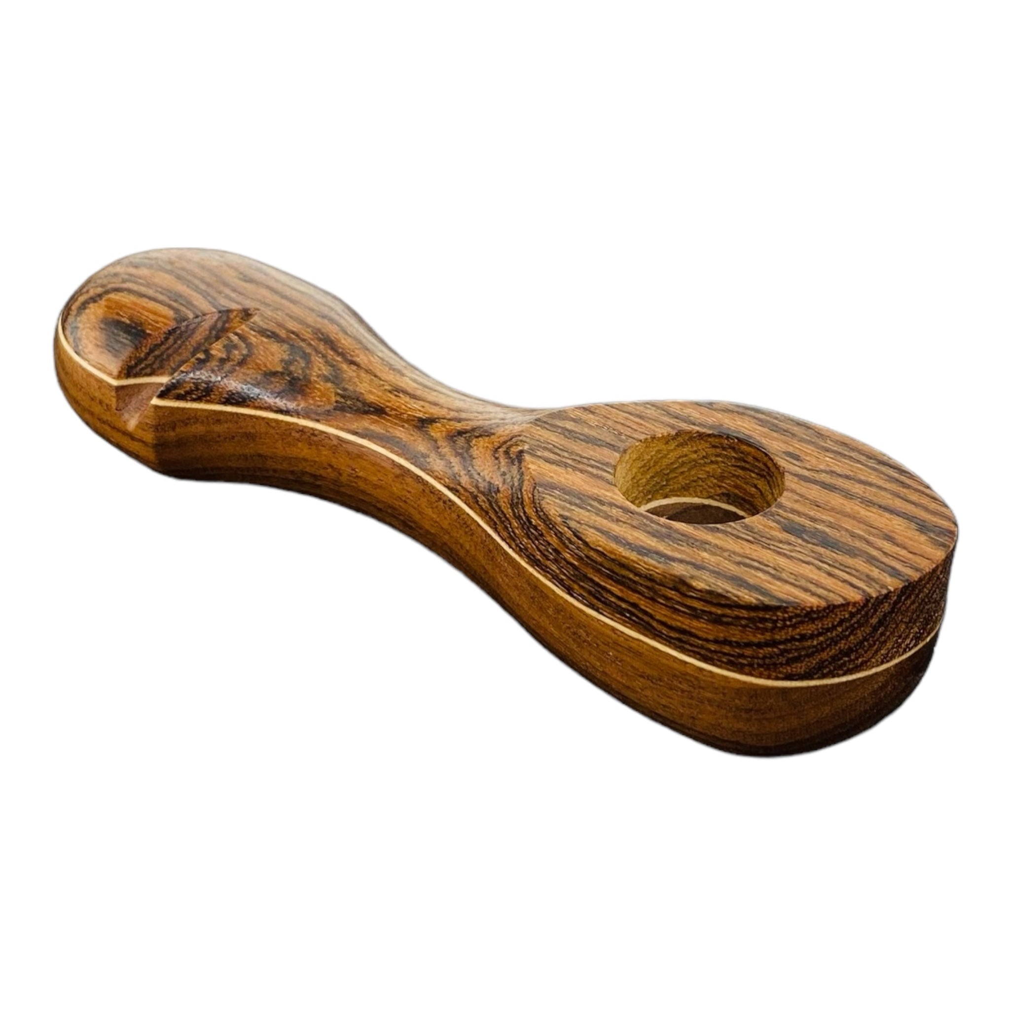 Wood Hand Pipe - Stretched Oval Wood Pipe for weed and tobacco
