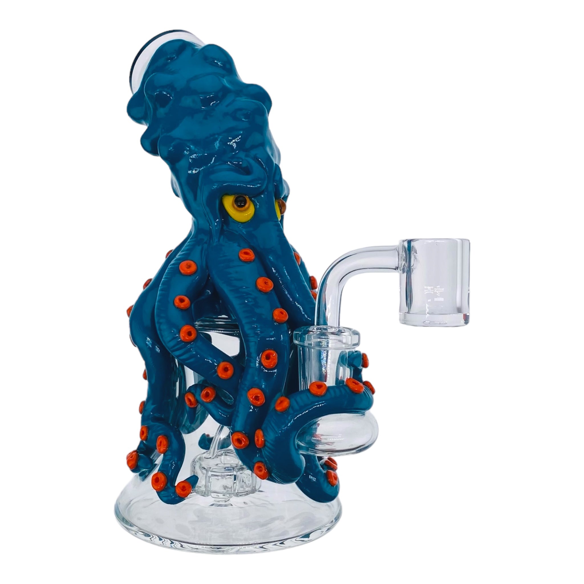 small cute girly Blue Octopus Monster Small Dab Rig for sale