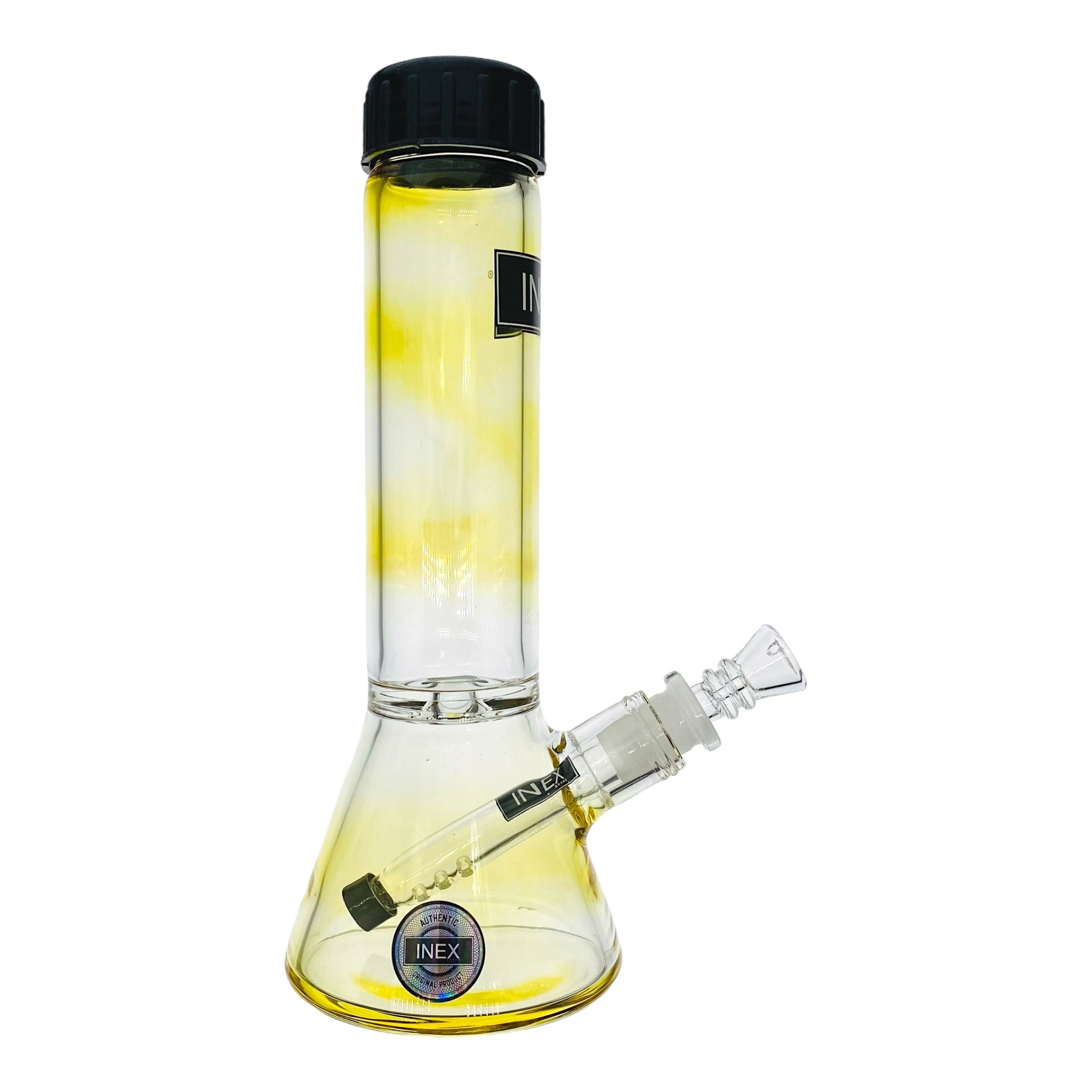 best travel bong Inex Glass Color Changing Fuming Beaker Glass Bong With Screw Caps
