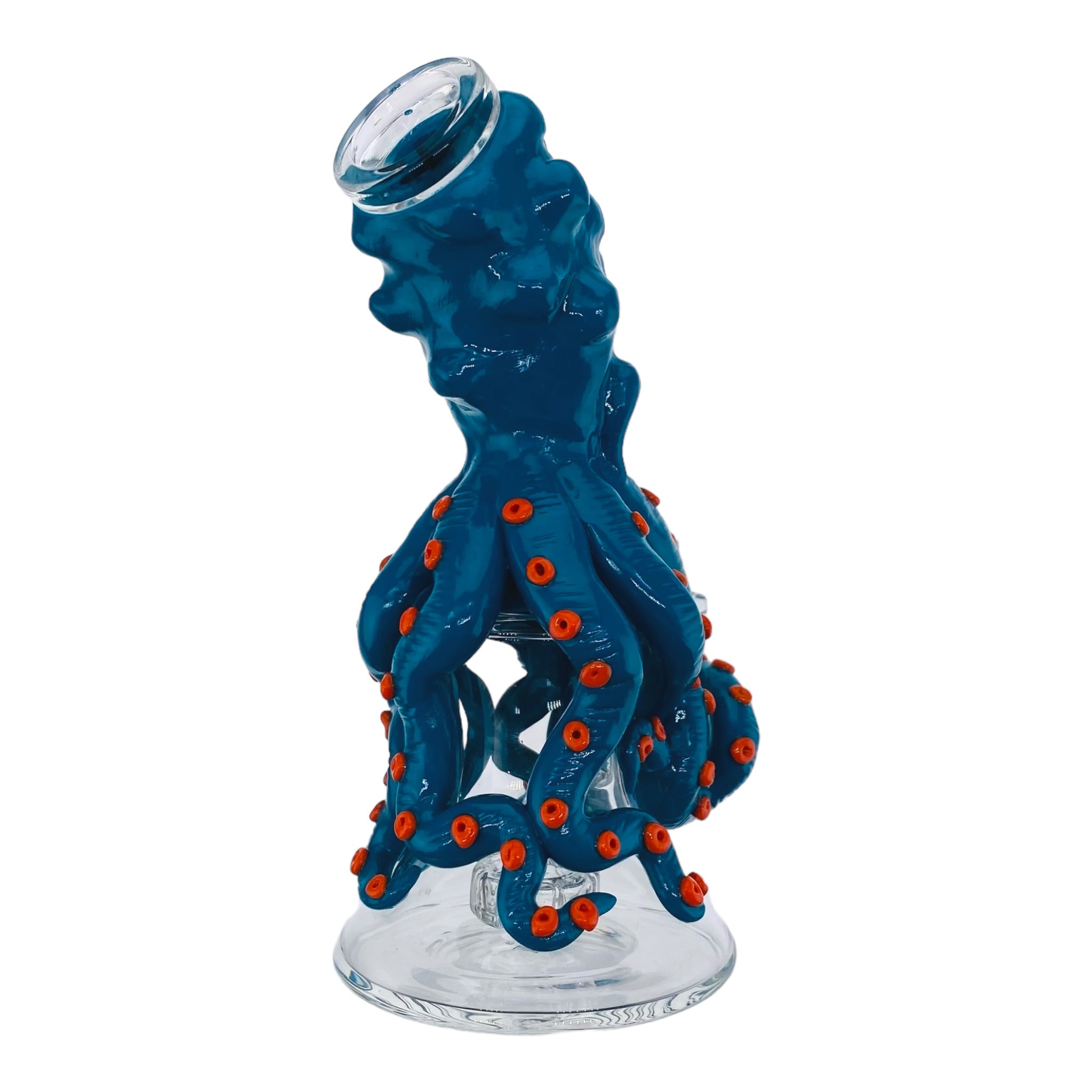 small cute girly Blue Octopus Monster Small Dab Rig for sale