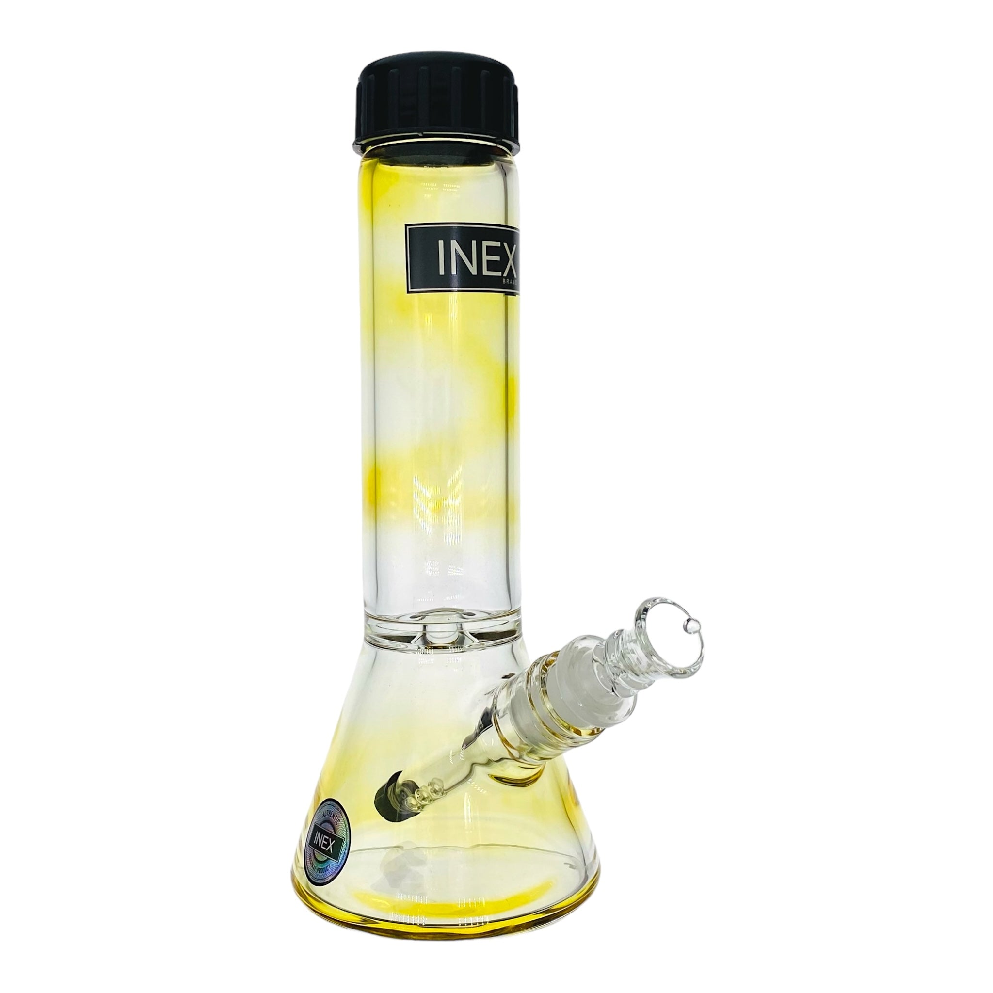 best travel bong Inex Glass Color Changing Fuming Beaker Glass Bong With Screw Caps