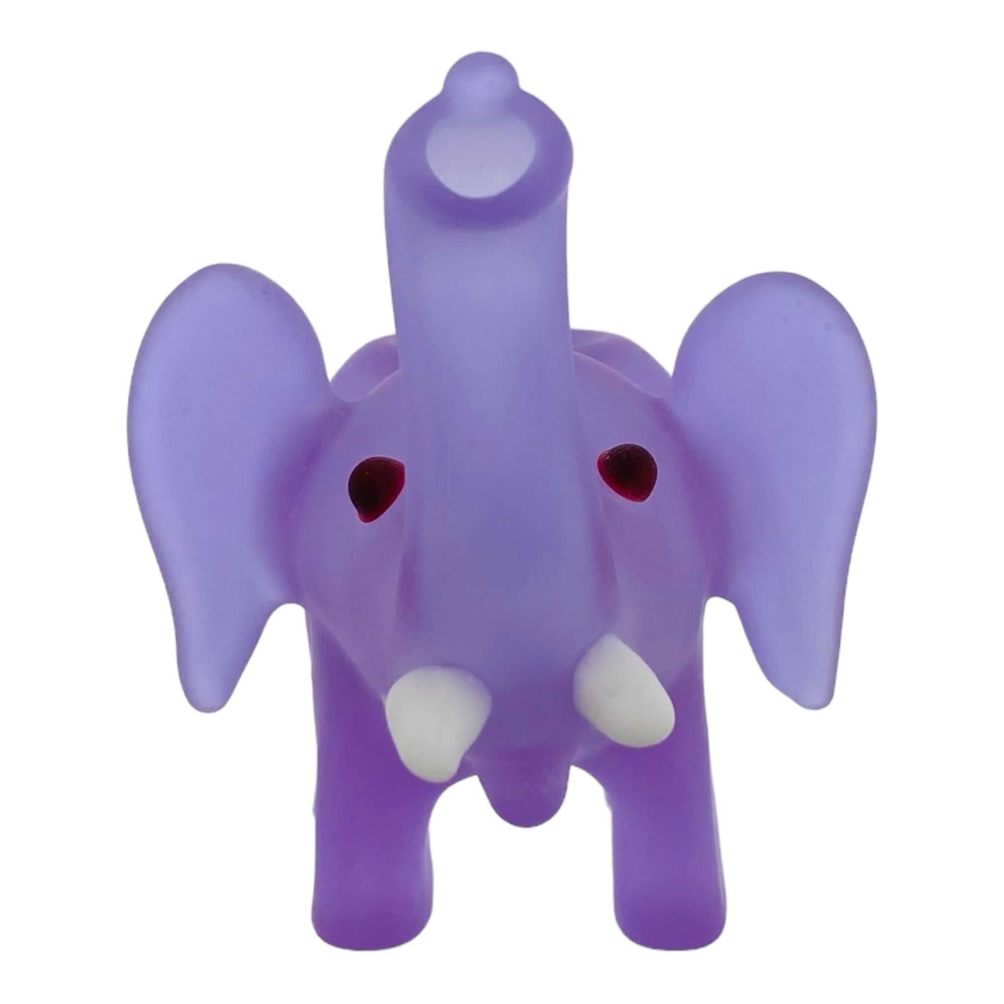 heady glass cute and girly Sandblasted Purple Elephant Glass Hand Pipe for sale