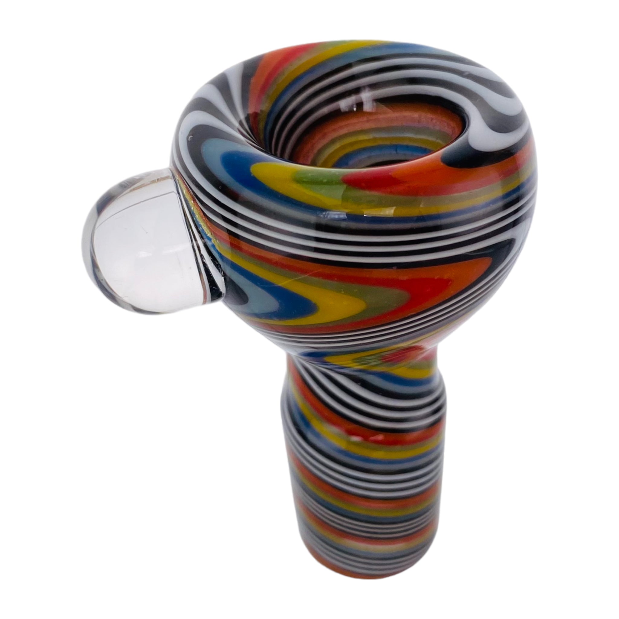 18mm Flower Bowl - Hypnotic Full Color Twist Bong Bowl Piece